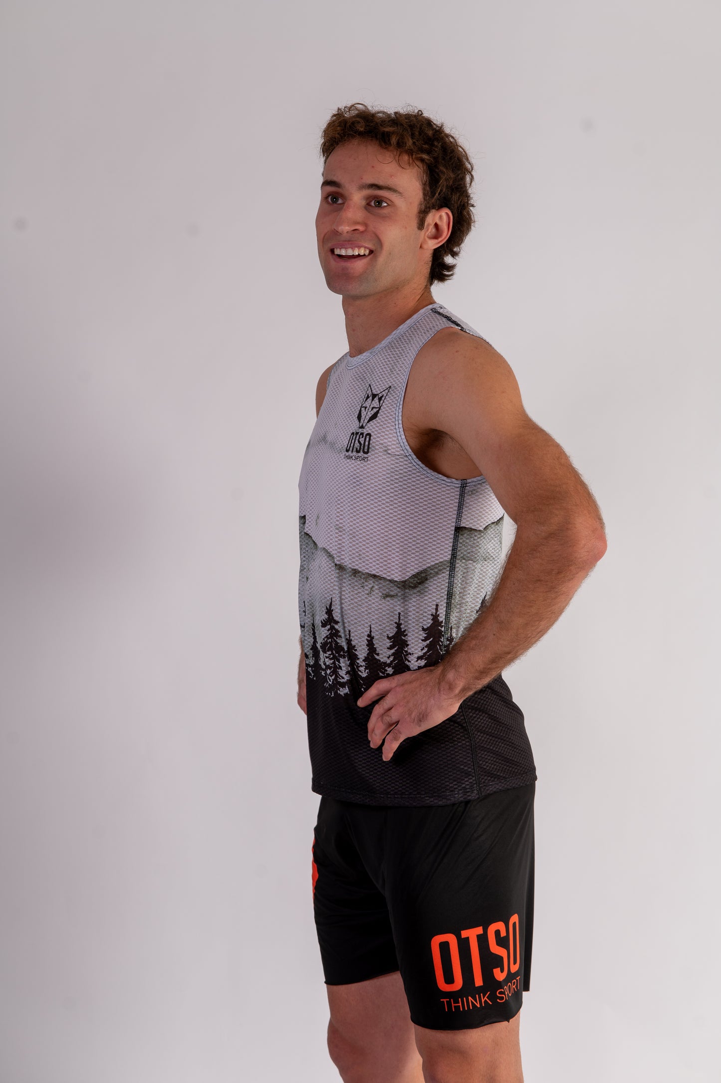 Men's sleeveless t-shirt - Green Forest