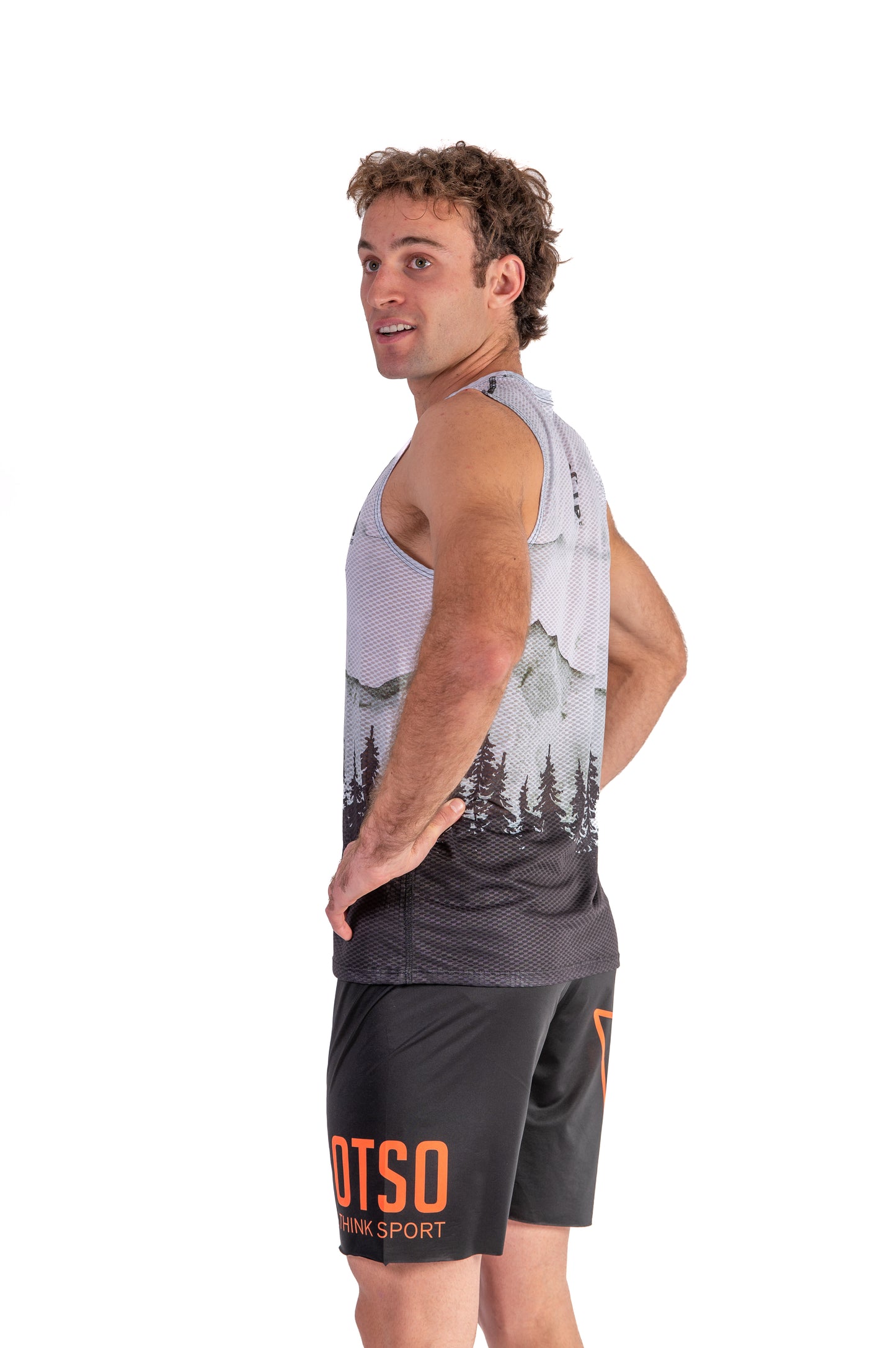 Men's sleeveless t-shirt - Green Forest