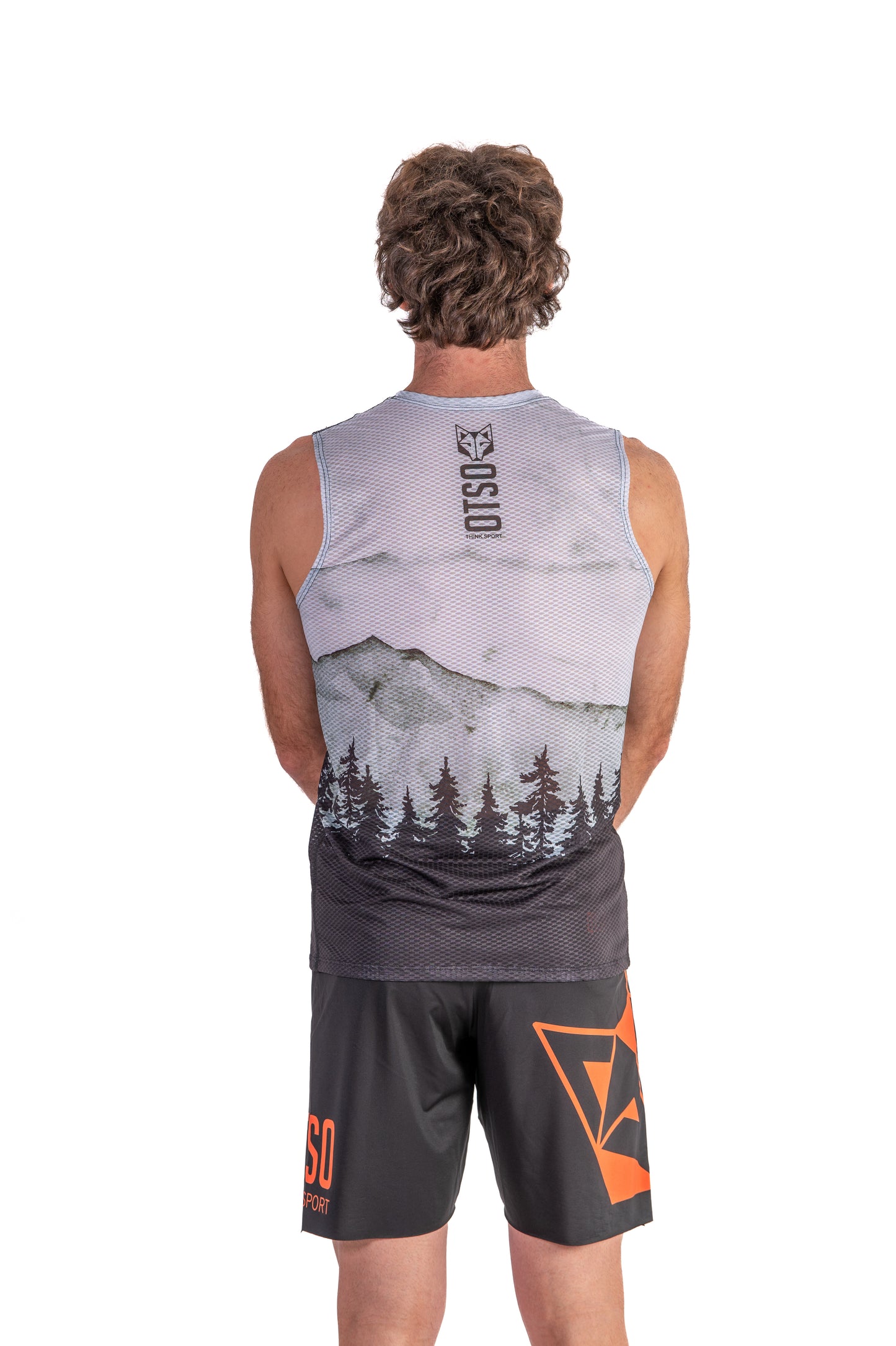 Men's sleeveless t-shirt - Green Forest