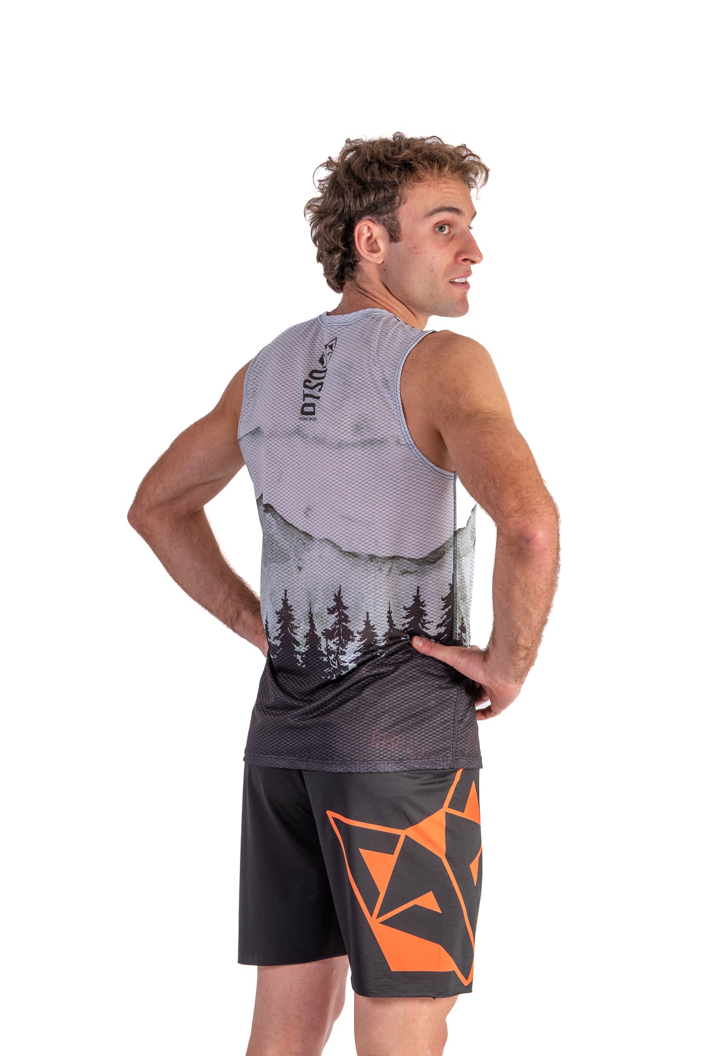 Men's sleeveless t-shirt - Green Forest