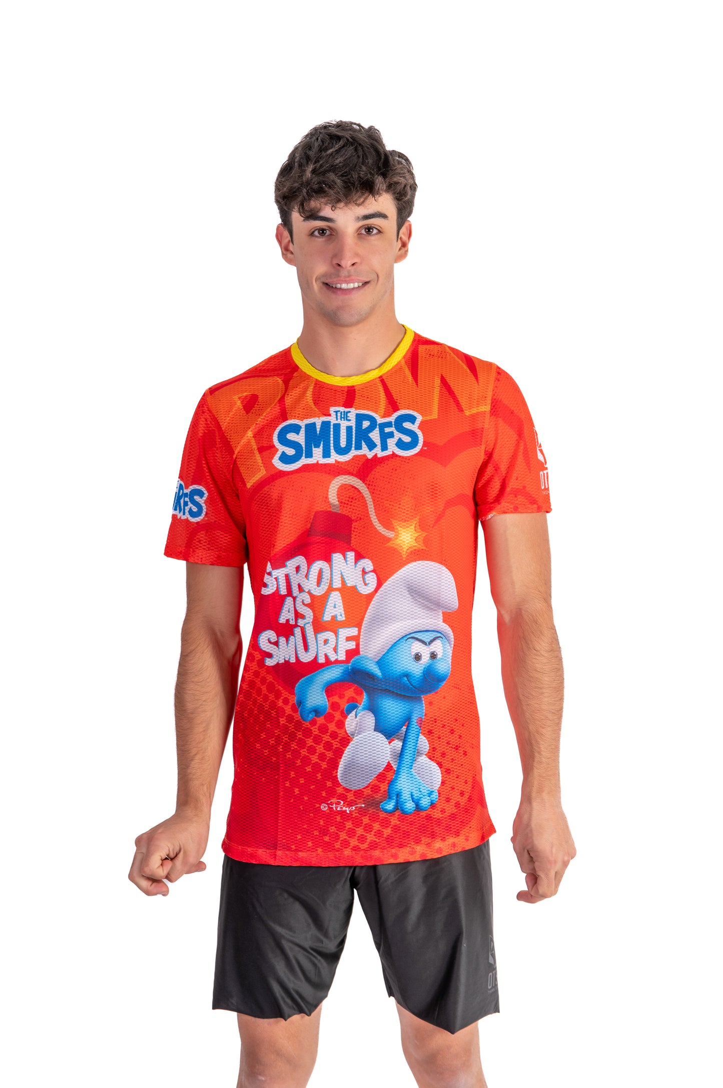 Camiseta manga corta hombre - Strong as a Smurf