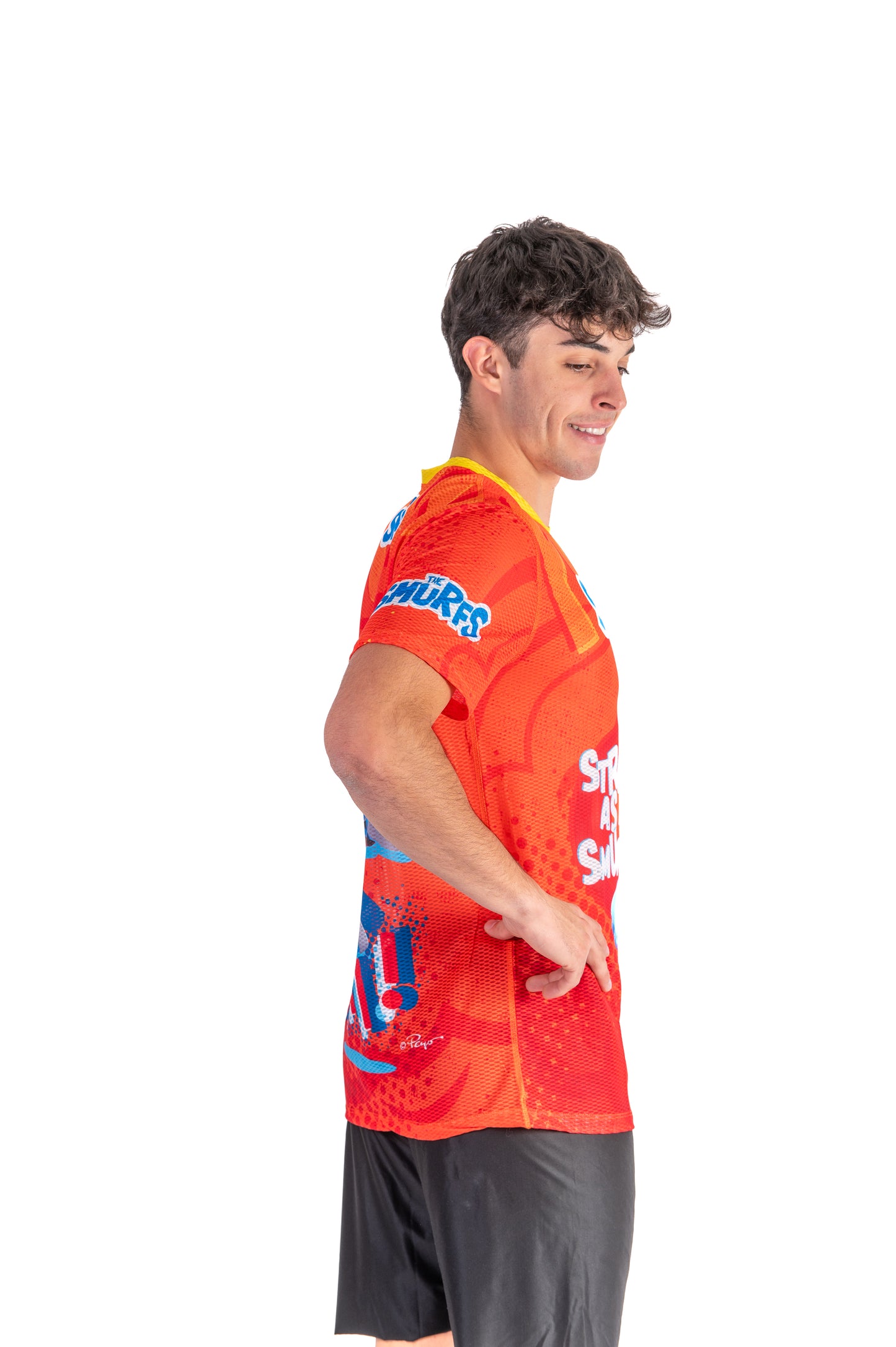 Camiseta manga corta hombre - Strong as a Smurf