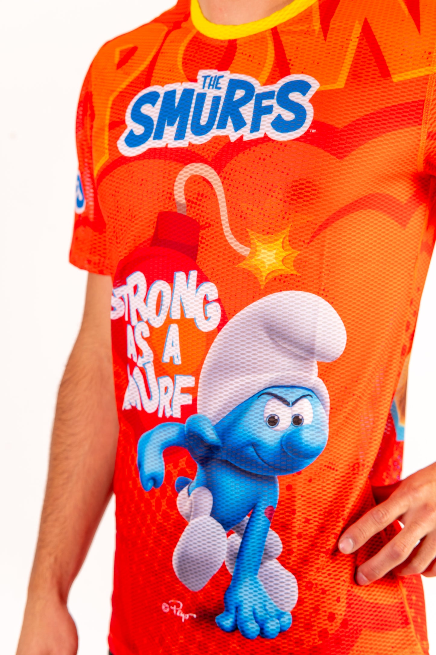 Camiseta manga corta hombre - Strong as a Smurf
