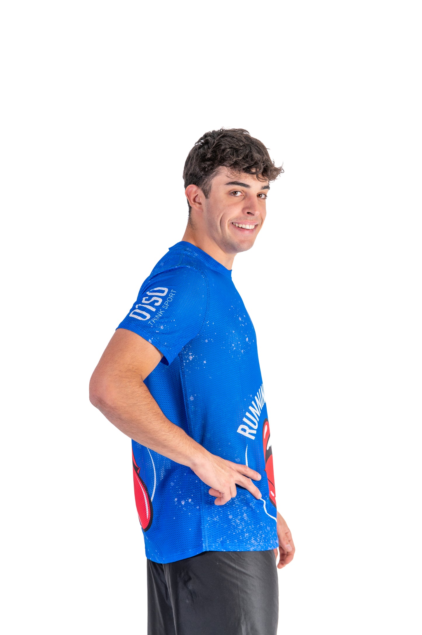 T-shirt de manga curta para homem - Running Stones Blue