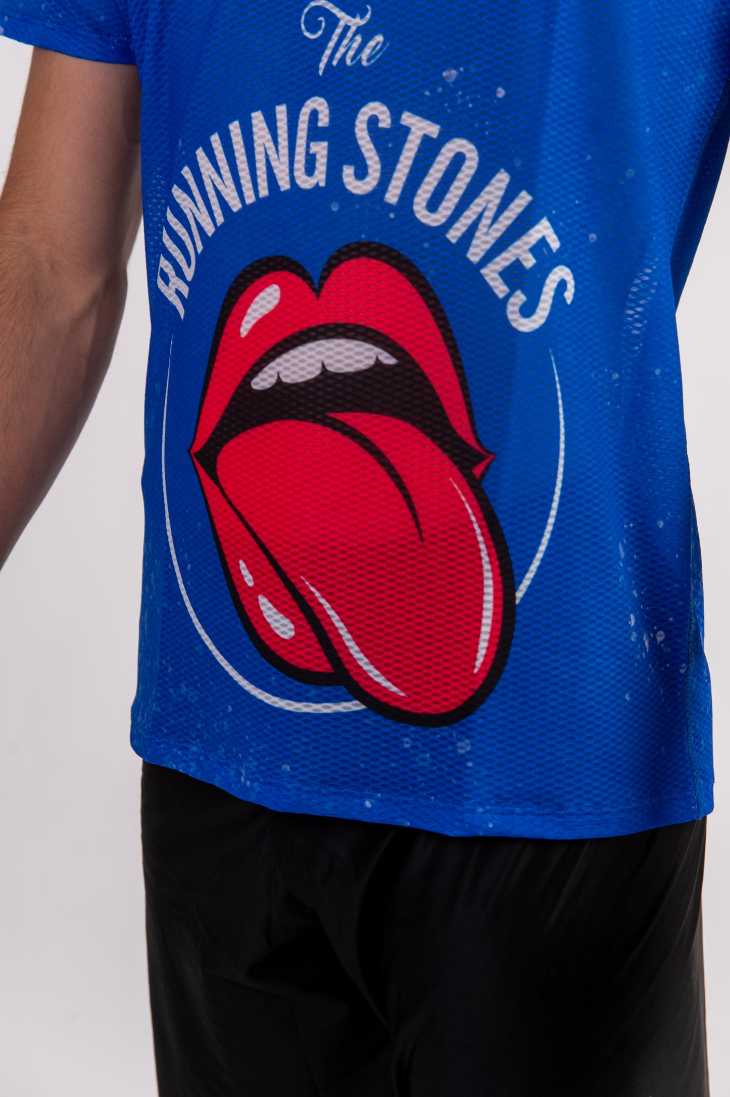 T-shirt de manga curta para homem - Running Stones Blue
