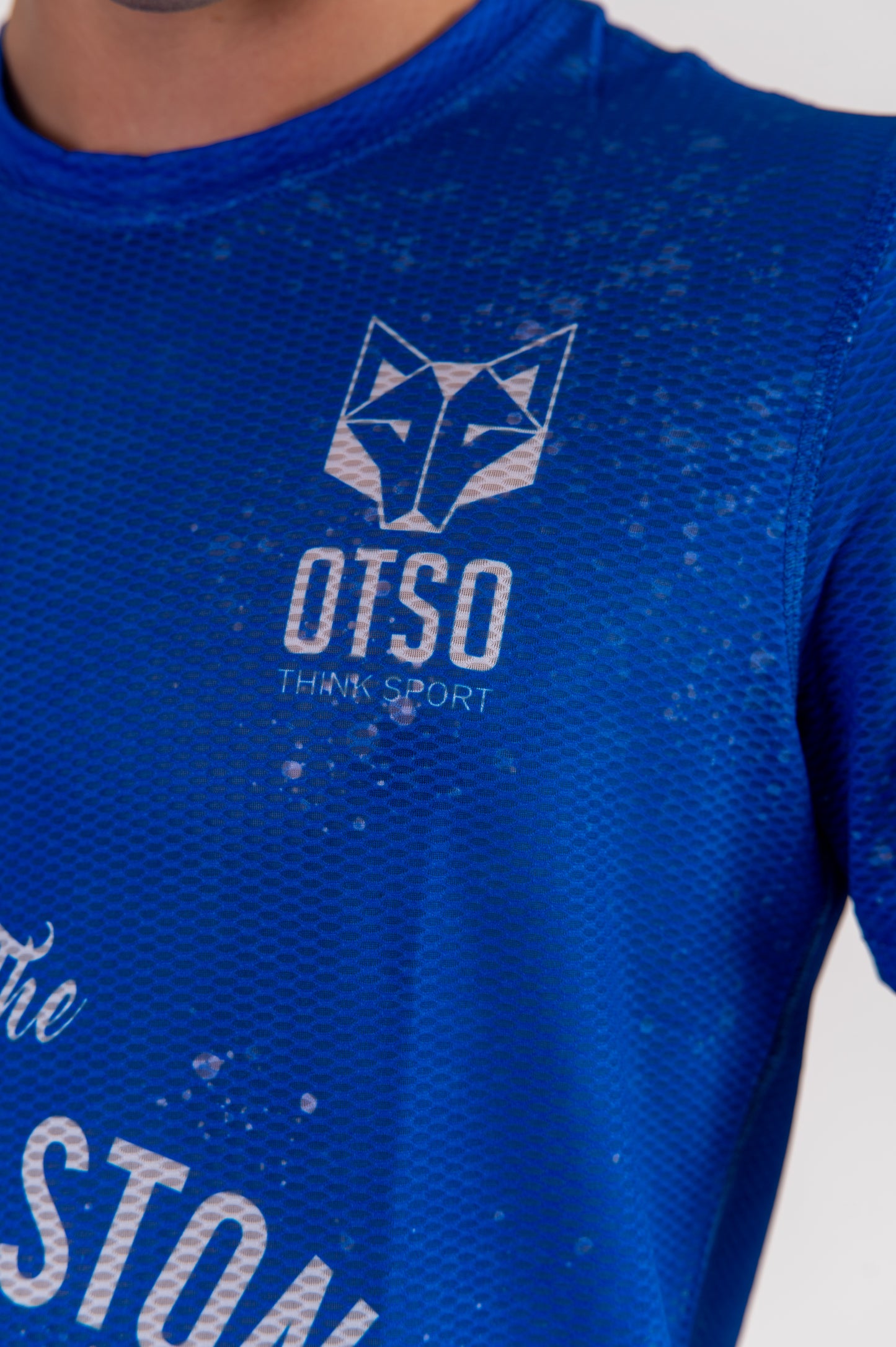 T-shirt de manga curta para homem - Running Stones Blue