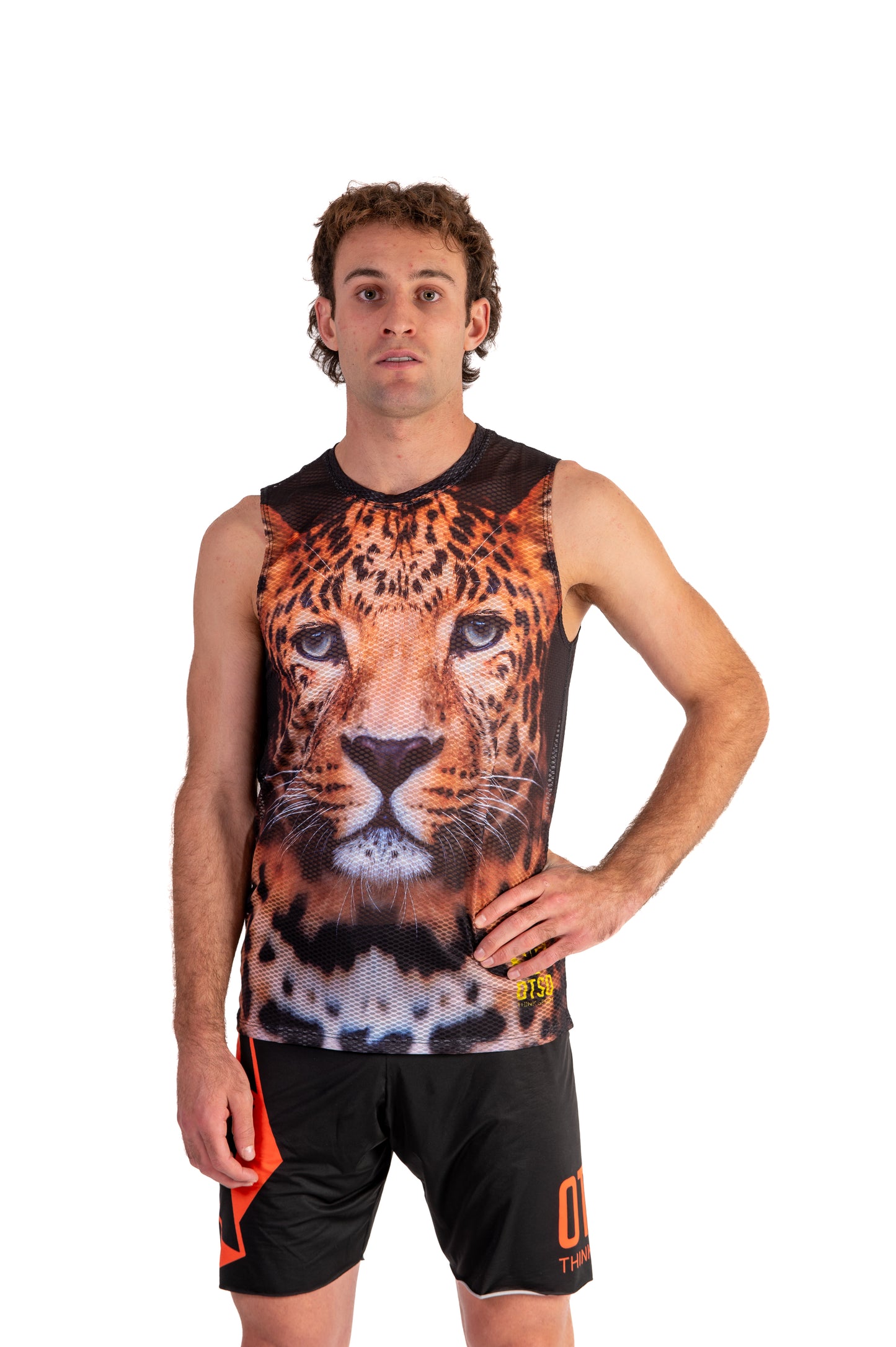 Camiseta sin mangas hombre - Leopard