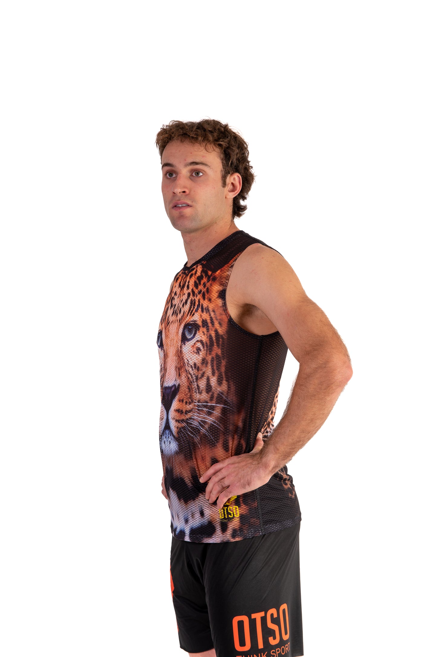 Camiseta sin mangas hombre - Leopard