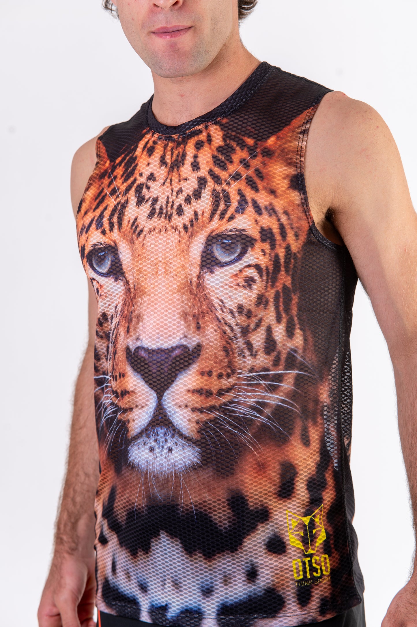 Camiseta sin mangas hombre - Leopard