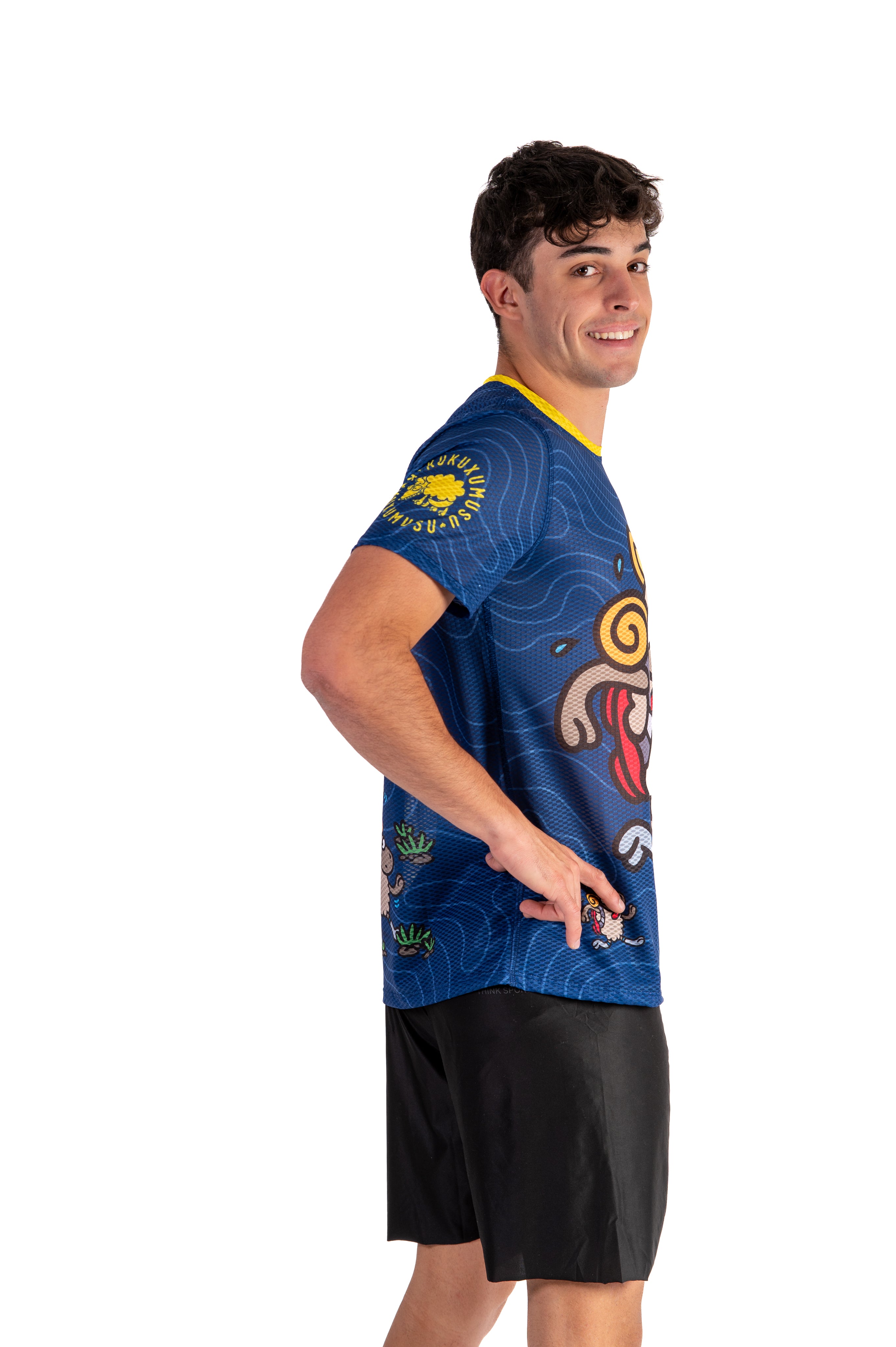 T-shirt Manches Courtes NBA Ultra Game - Logo Droit, Coupe Athlétique, 60% Coton 40% Polyester - Produit Sous Licence Officielle - 2