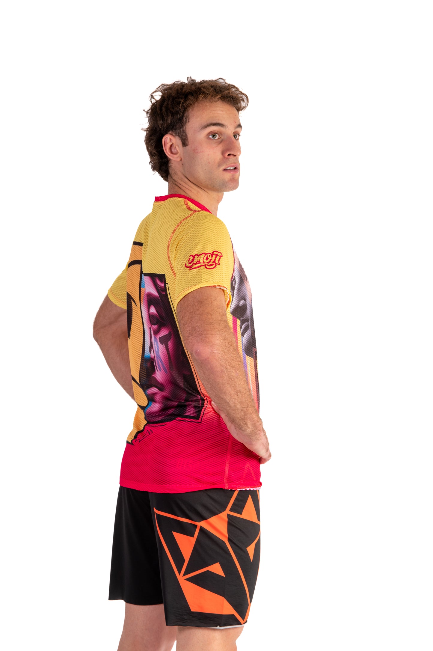 Camiseta manga curta masculina - Emoji Glow-Up