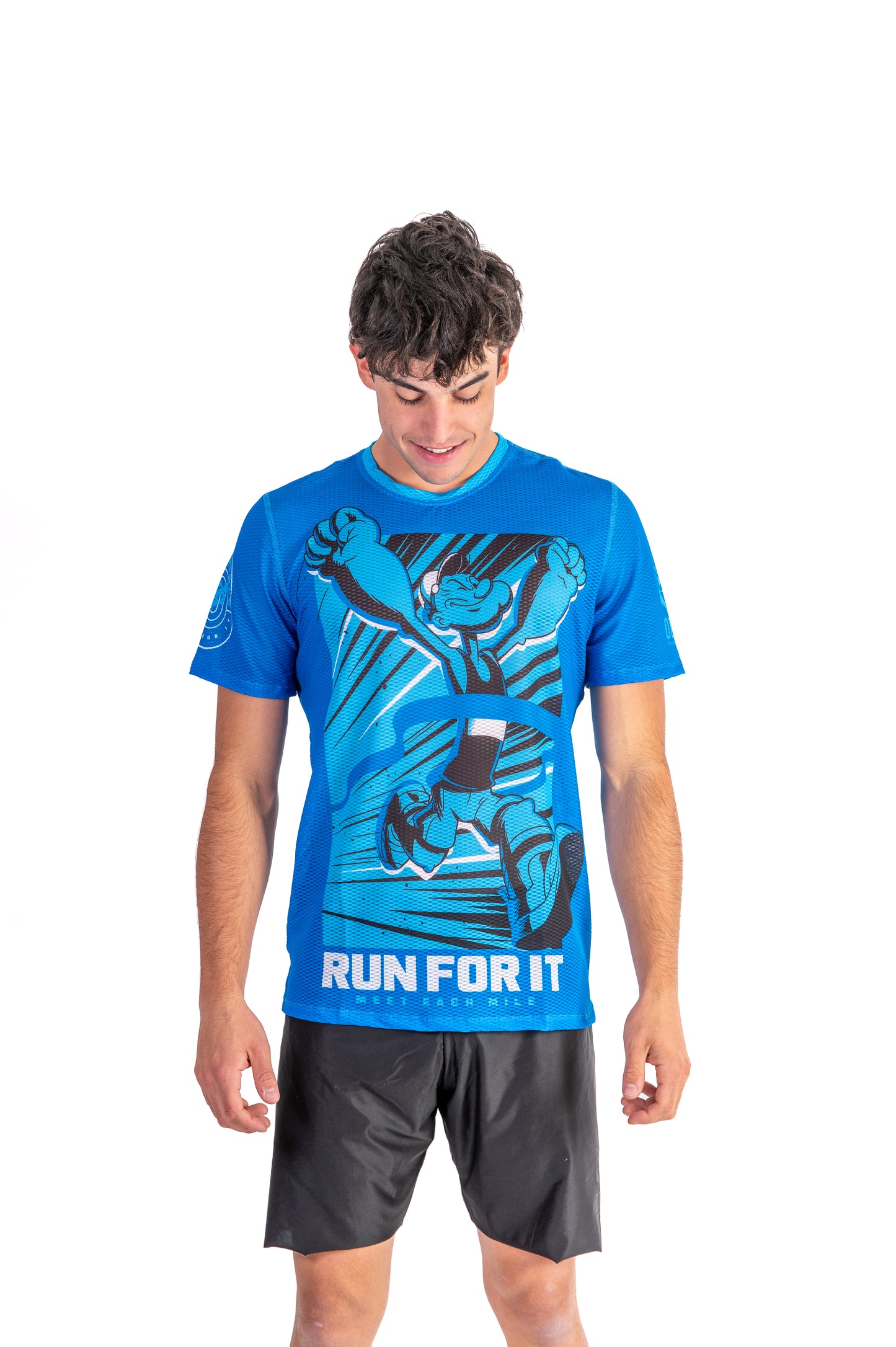 Short Sleeve T-Shirt Men - Popeye Run For It