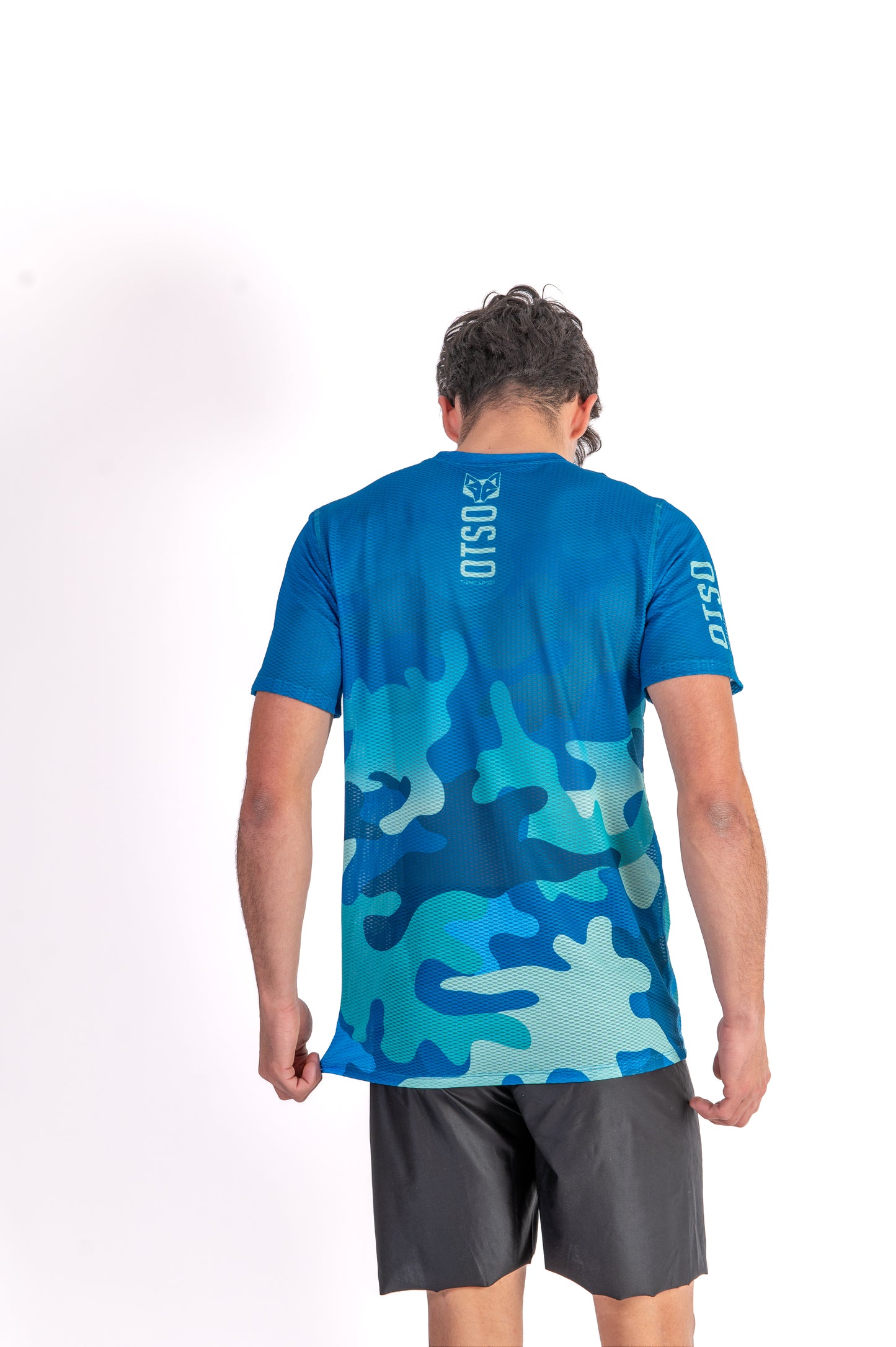 Camiseta manga corta hombre - Camo Blue