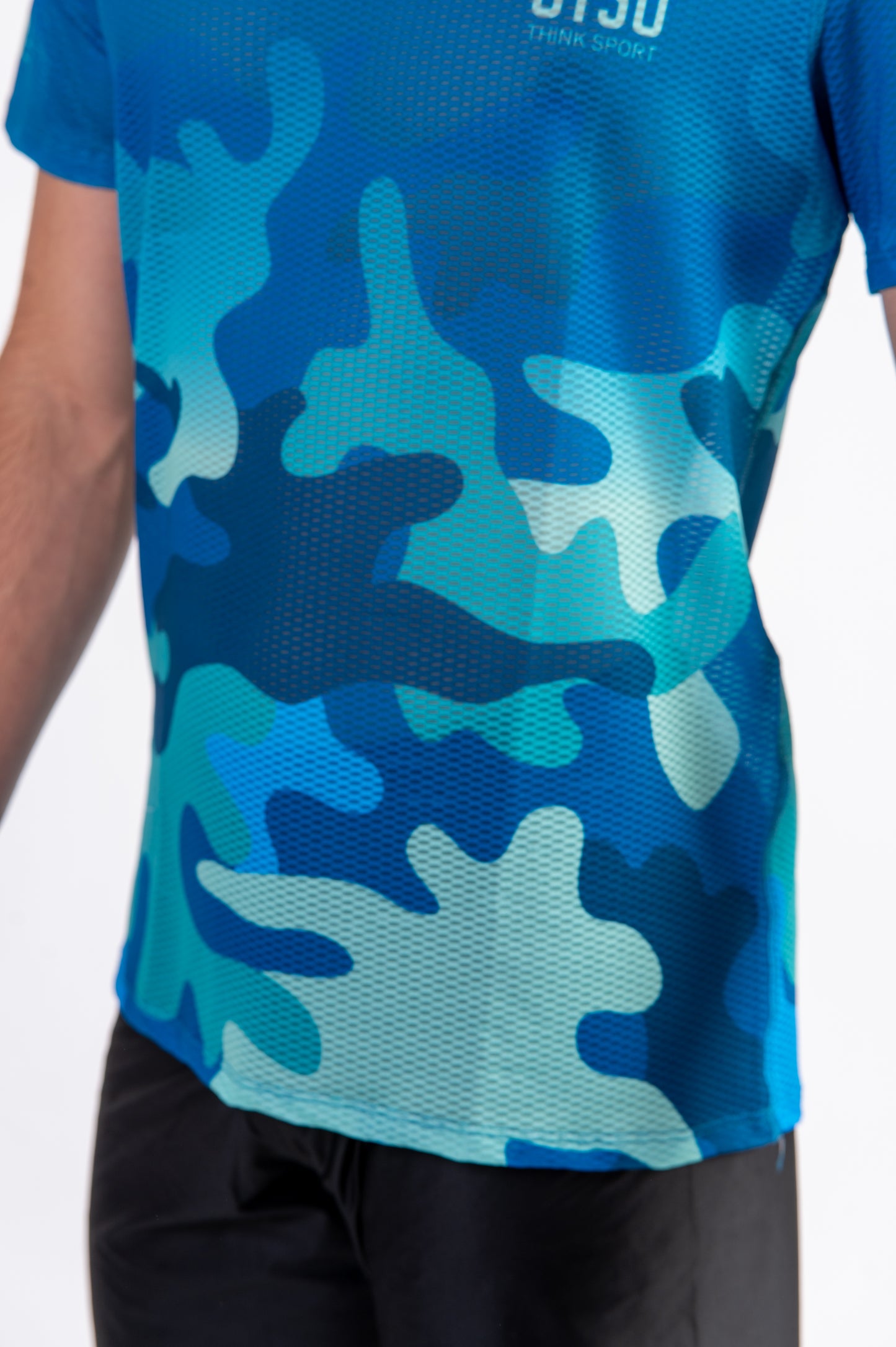 Camiseta manga corta hombre - Camo Blue
