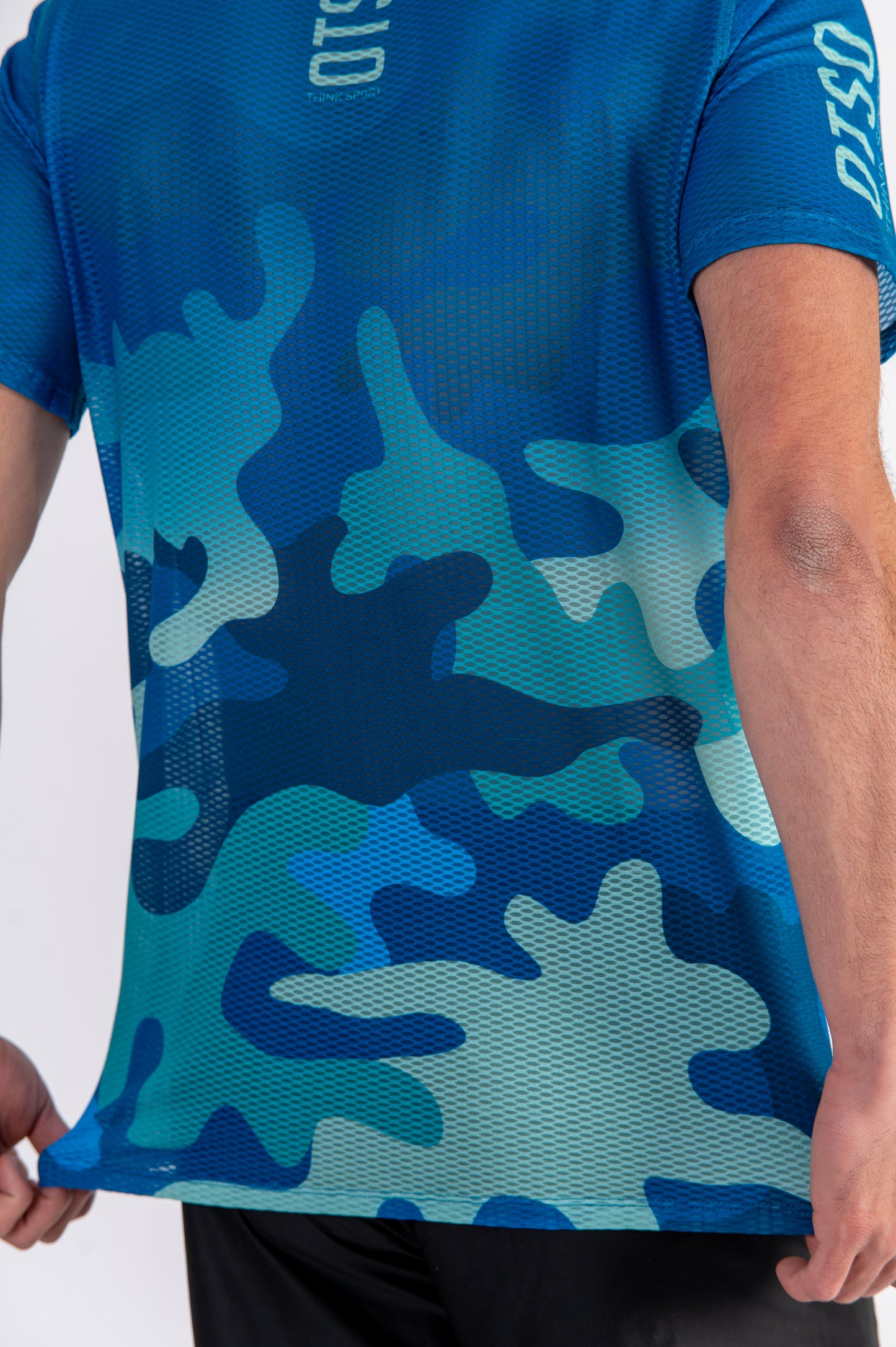Camiseta manga corta hombre - Camo Blue