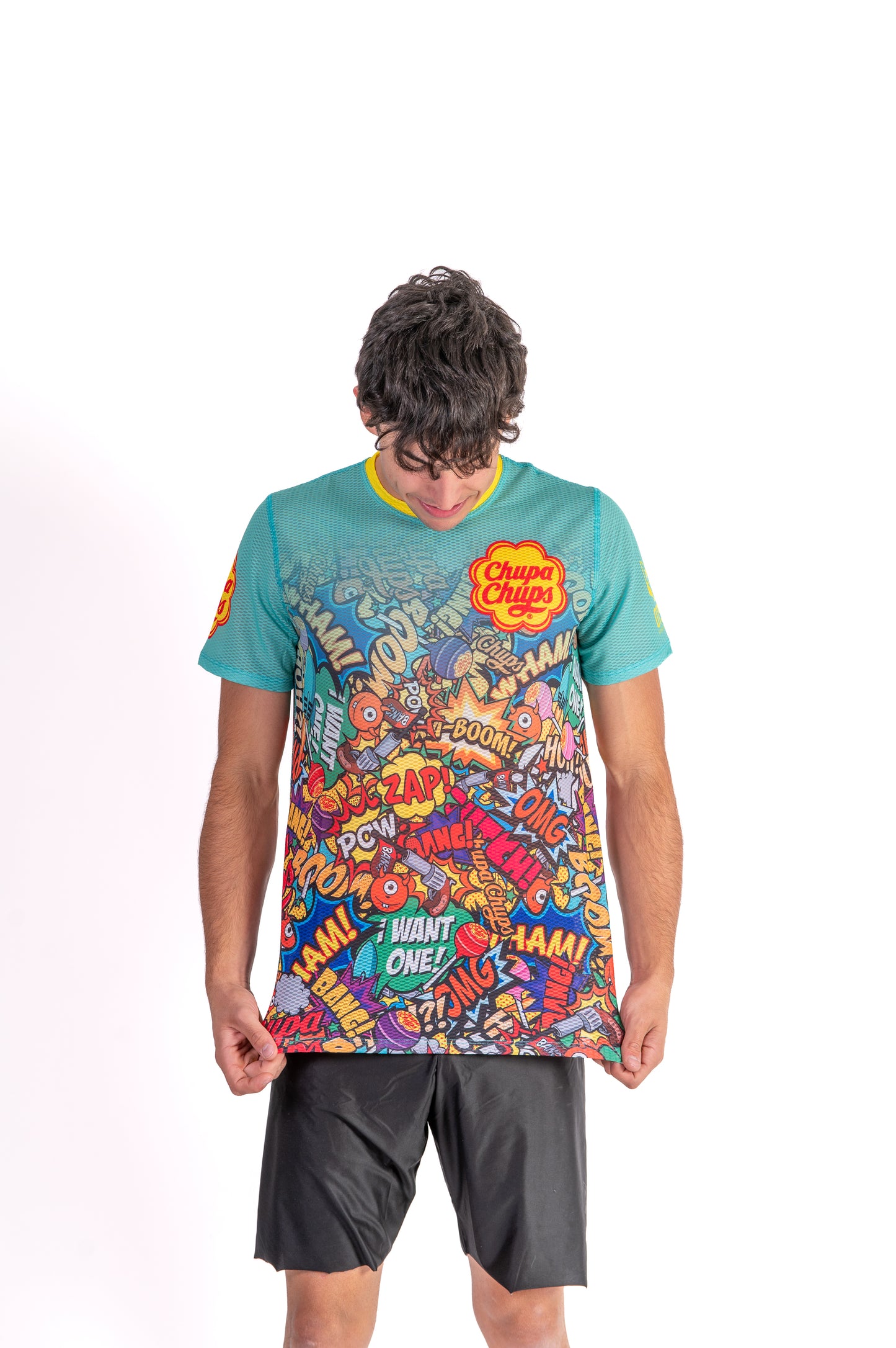 Camiseta de manga curta para homem - Chupa Chups Comic