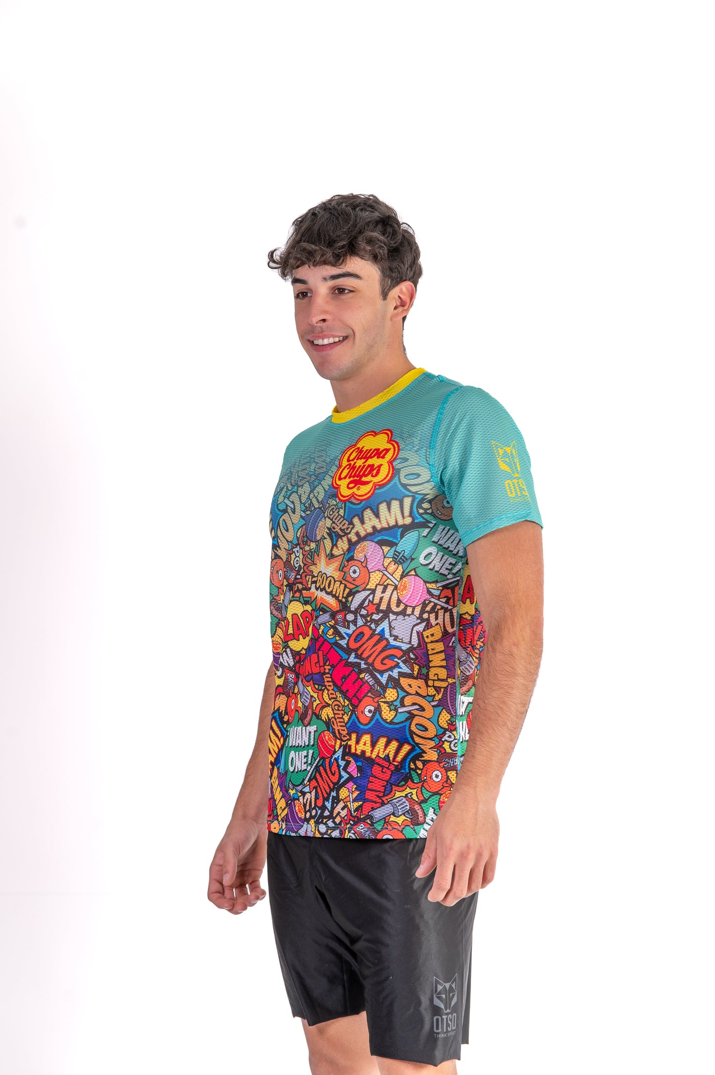 Camiseta de manga curta para homem - Chupa Chups Comic