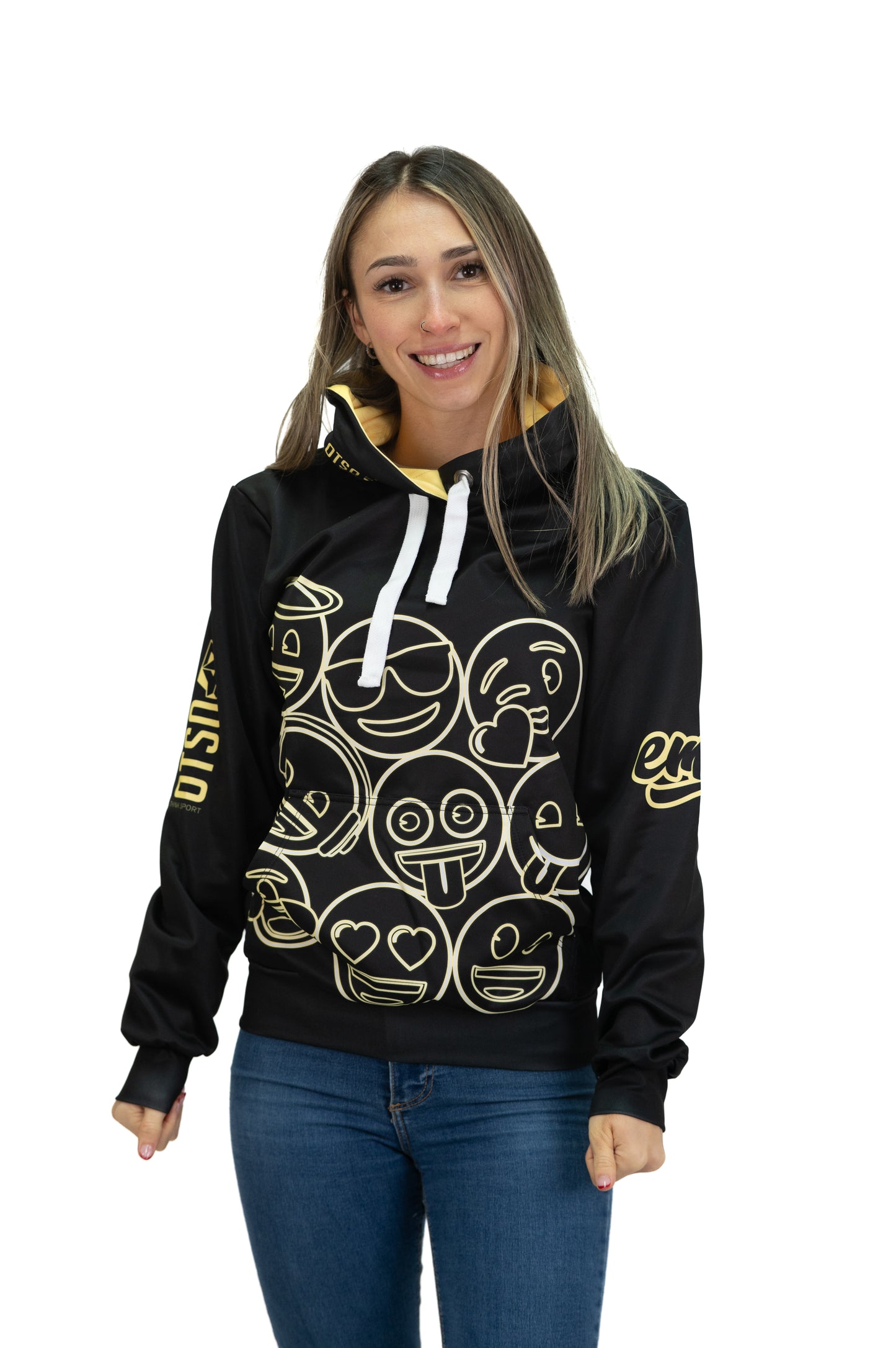 Sweat à capuche - Emoji Neon Faces