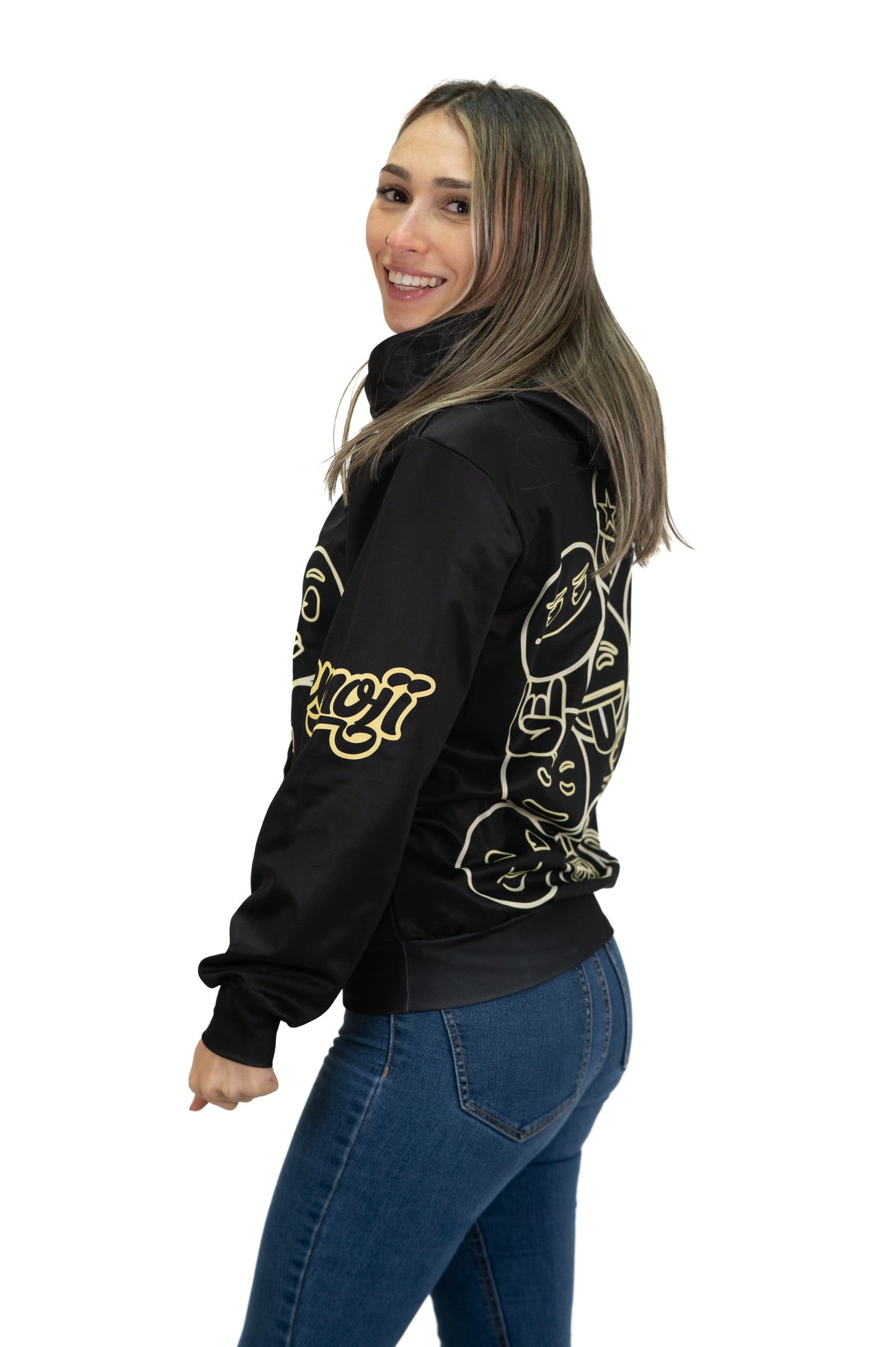 Sweat à capuche - Emoji Neon Faces