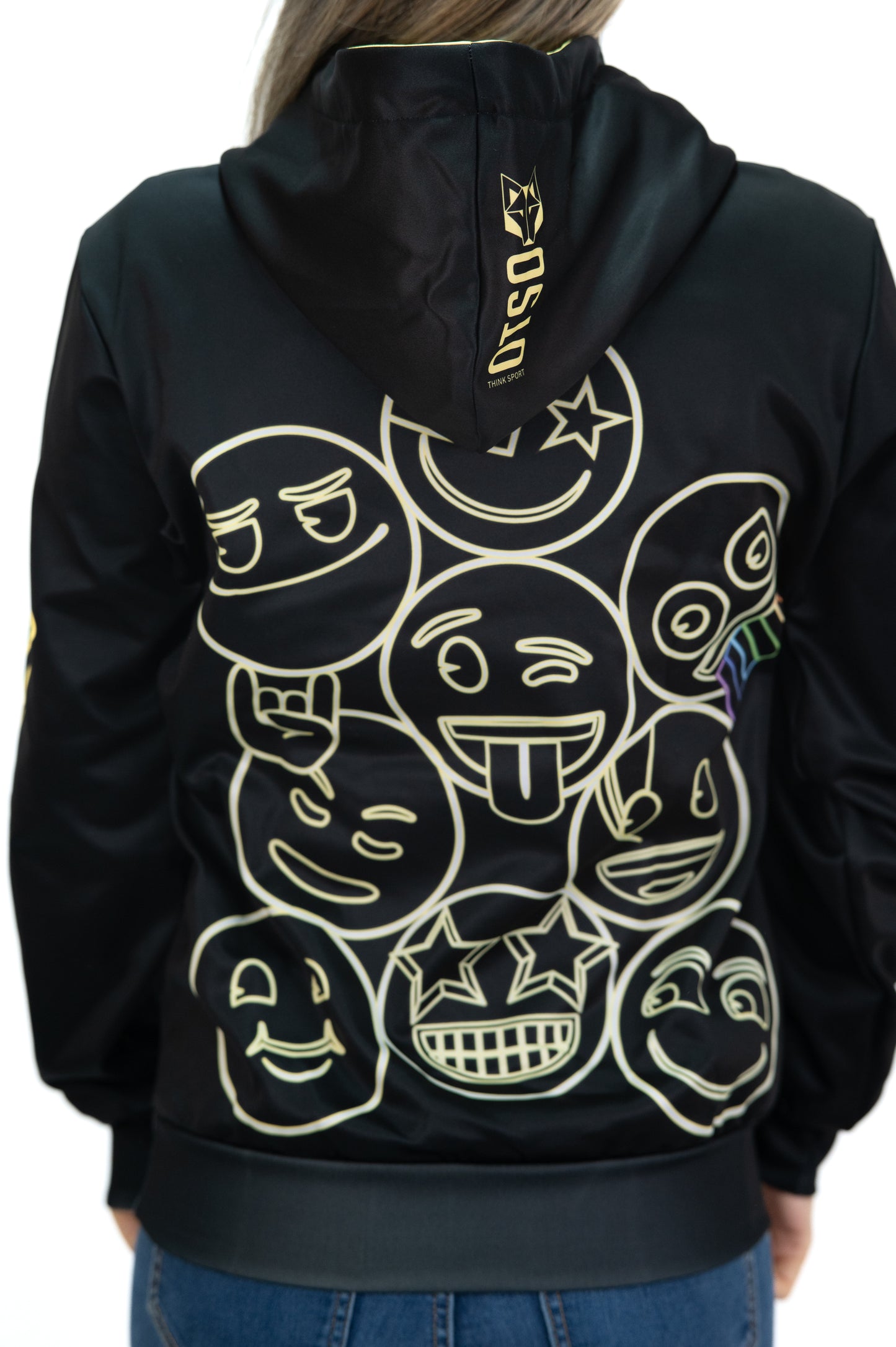 Sweat à capuche - Emoji Neon Faces