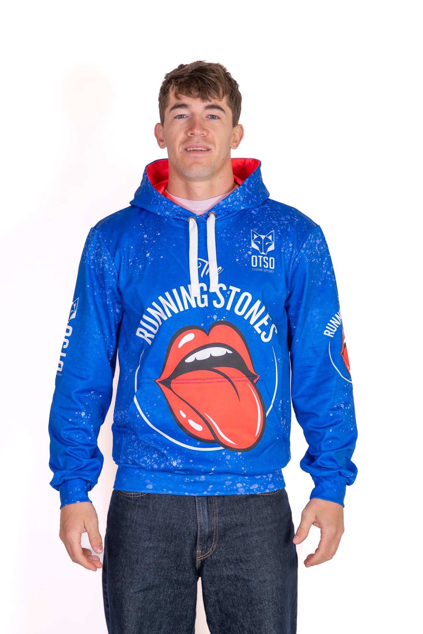 Hoodie - Running Stones Blue