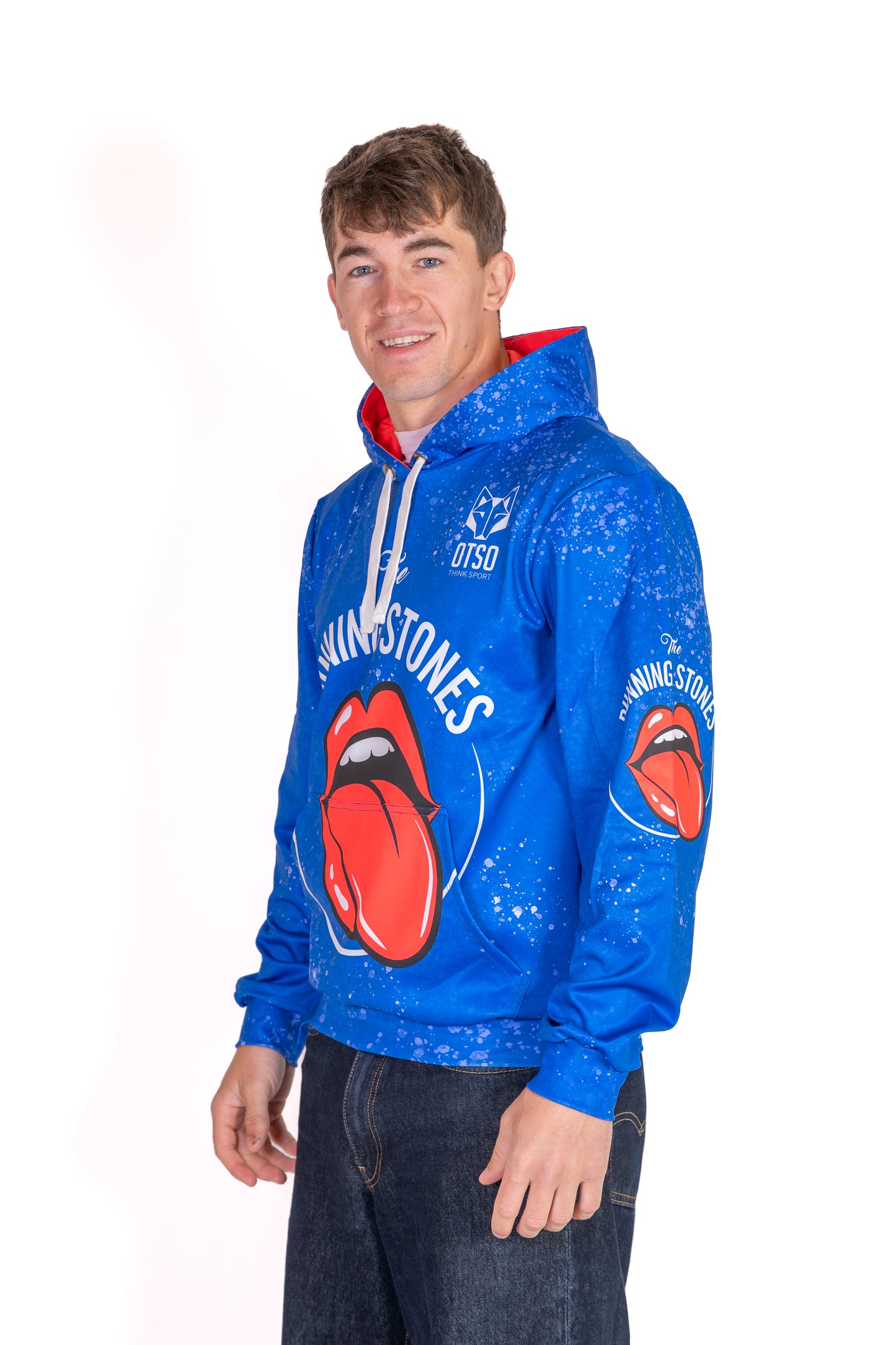 Hoodie - Running Stones Blue