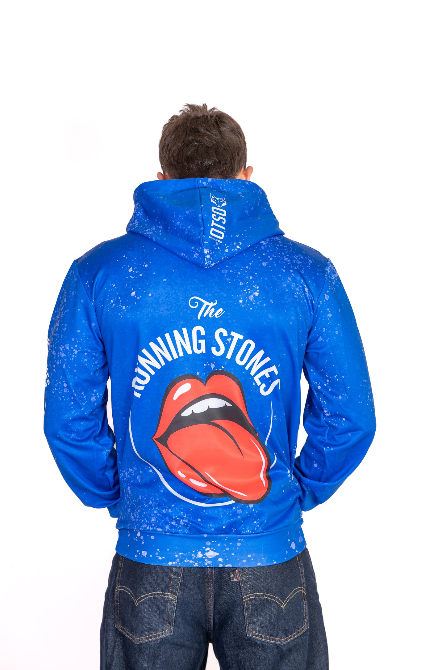 Hoodie - Running Stones Blue