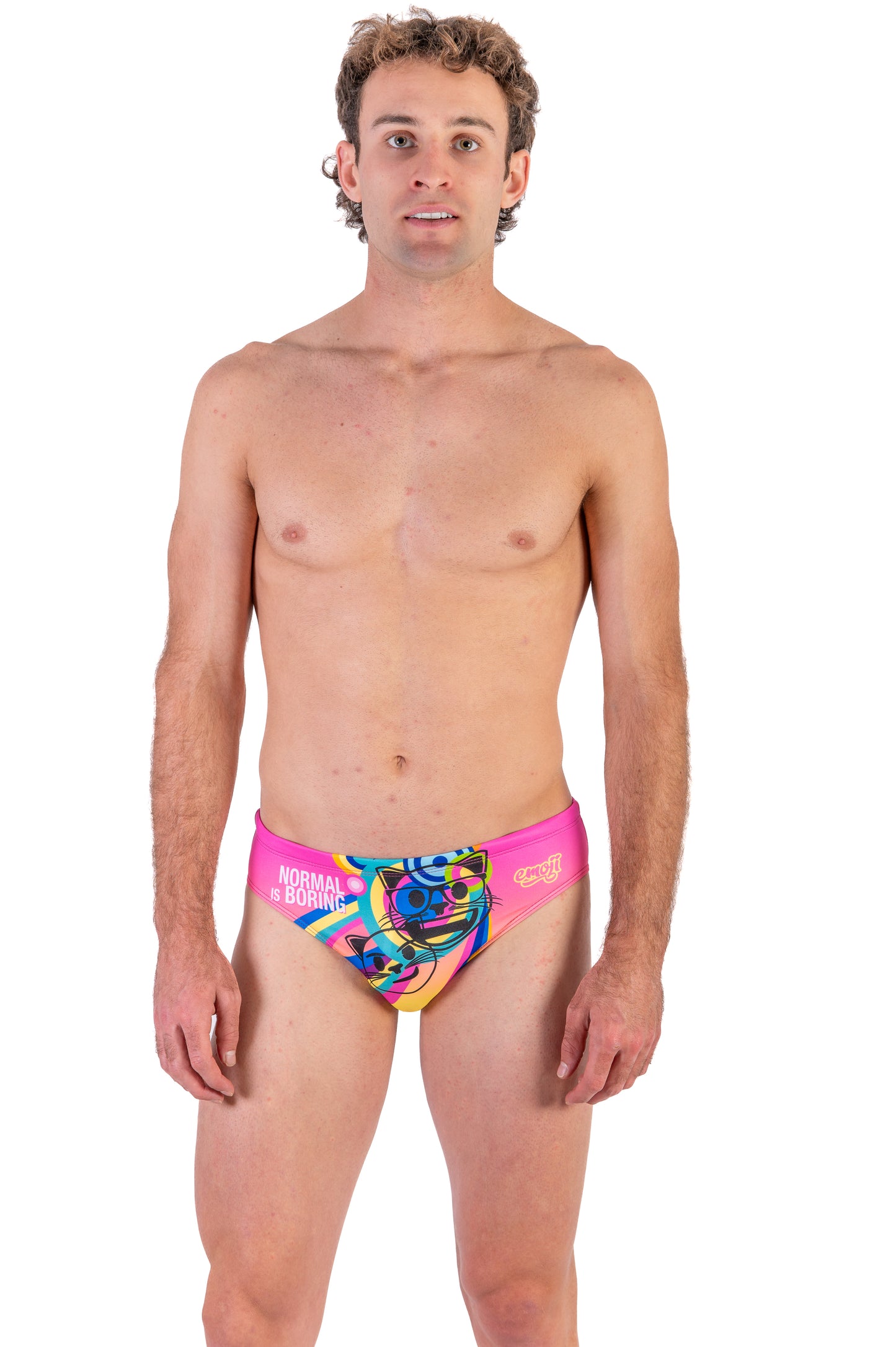 Men's Slip Swimsuit - Emoji Normal Is Boring