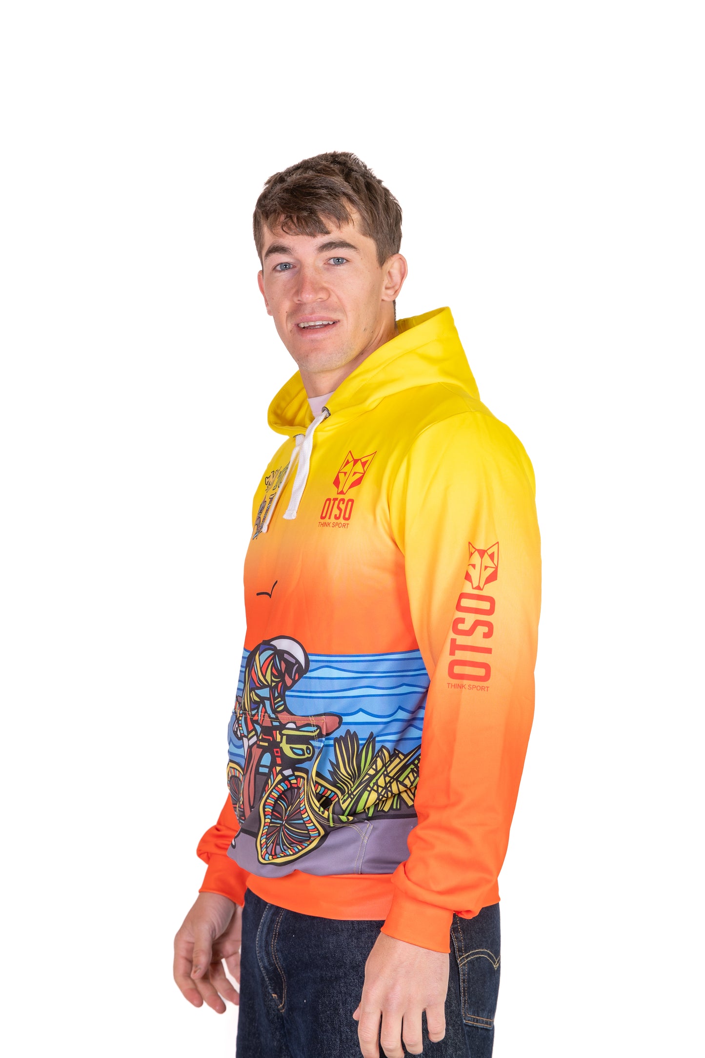 Hoodie - Time to tri Man Bike