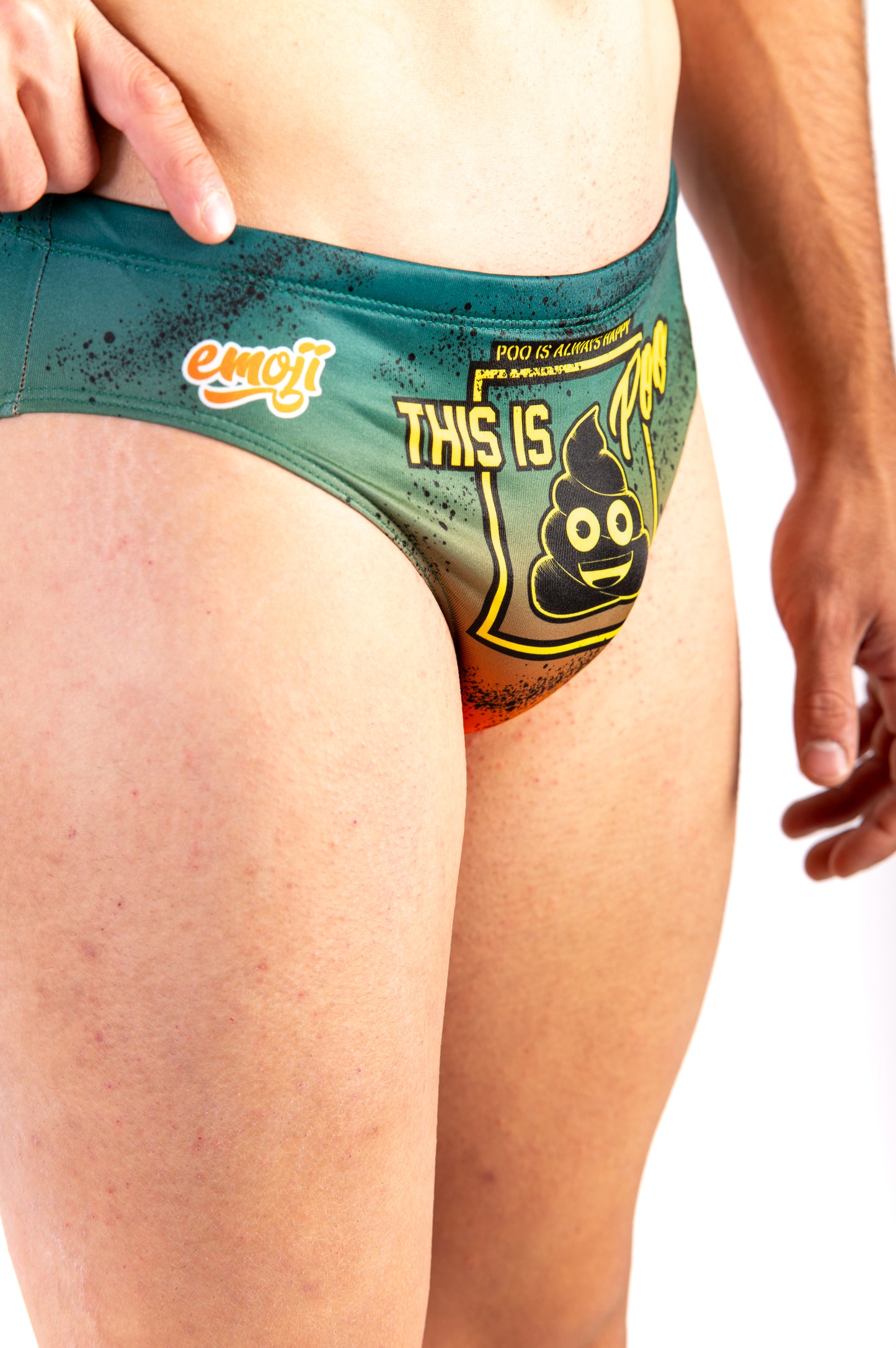 Cuecas de banho masculinas - Emoji Be like Poo