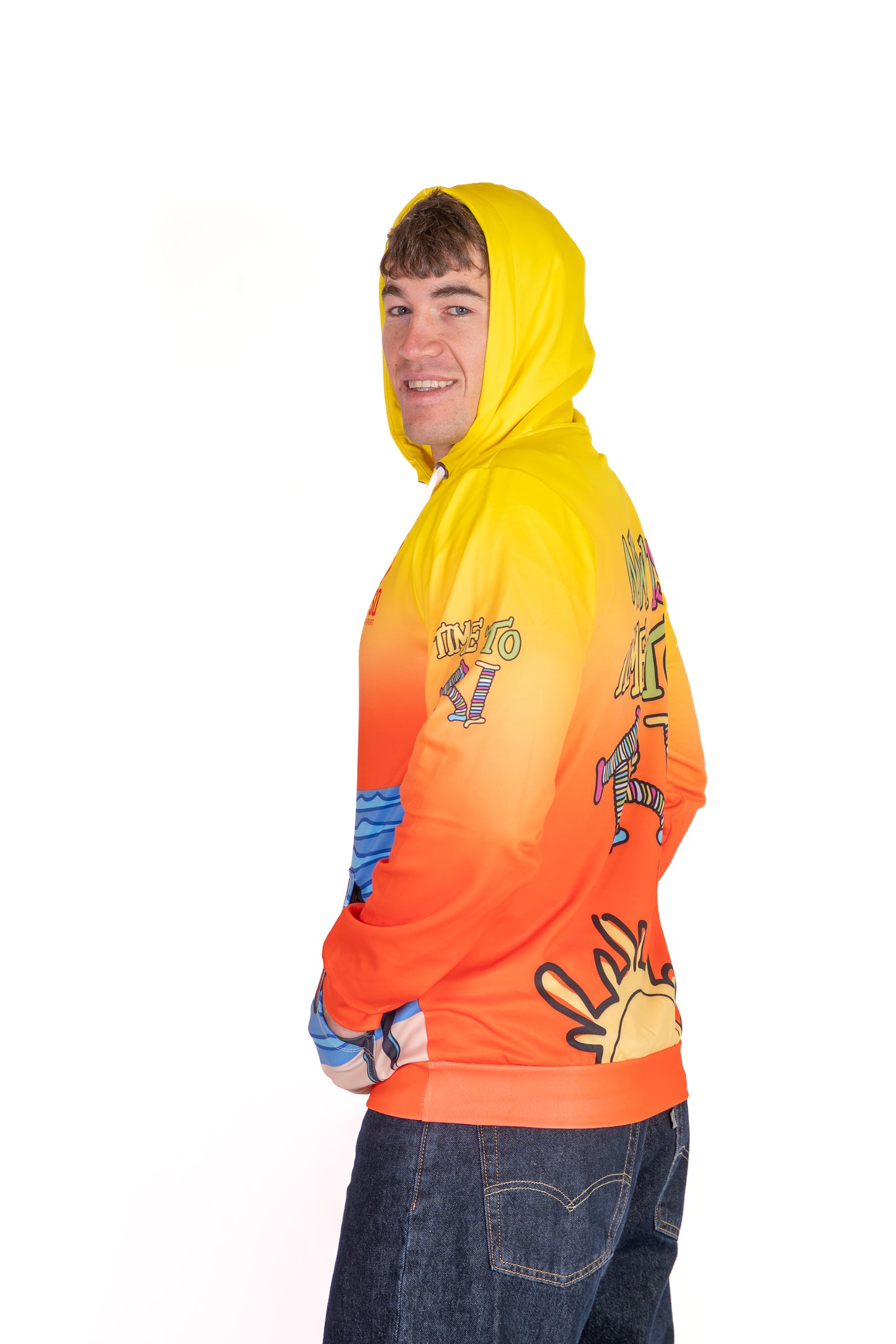 Hoodie - Time to tri Man Swim