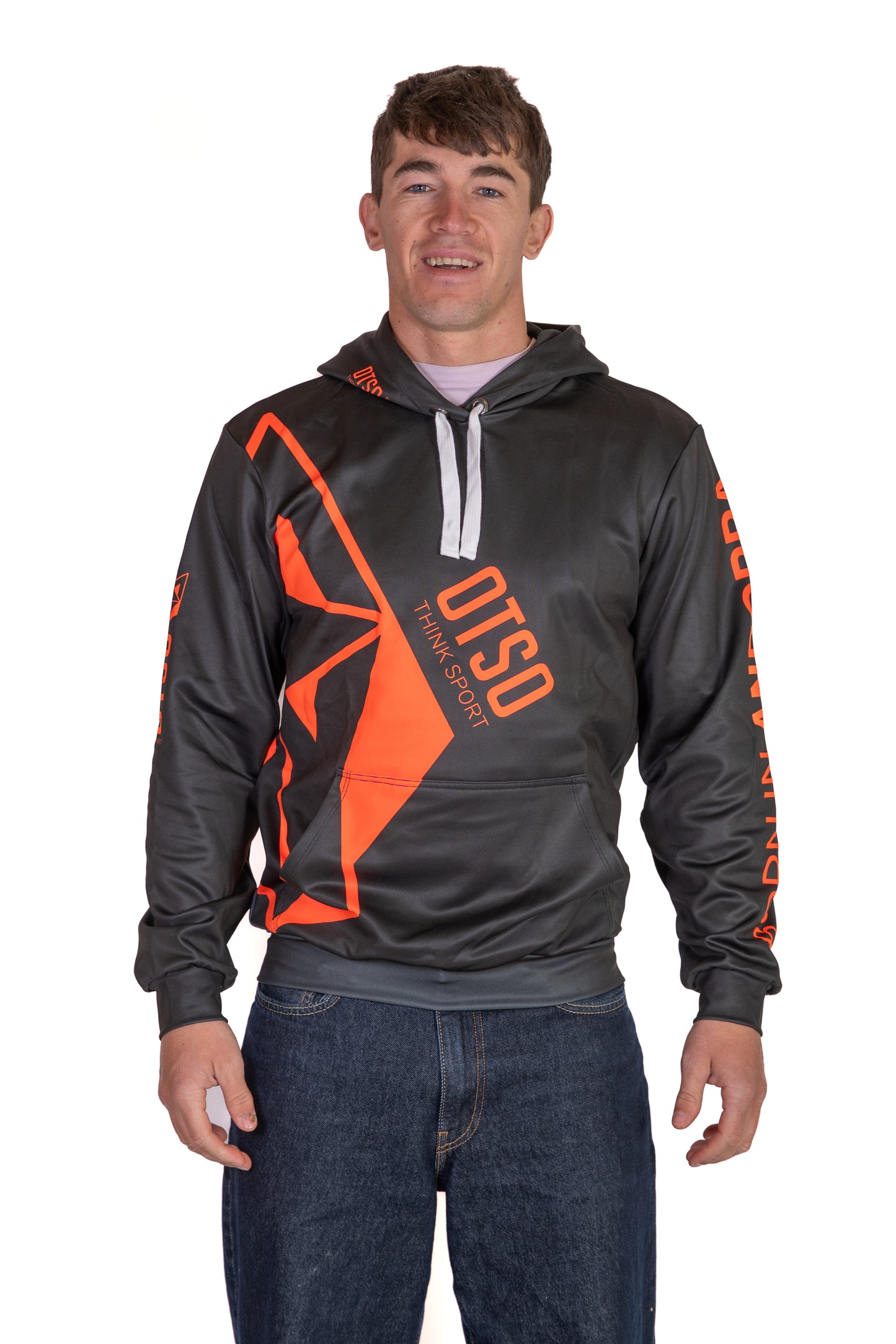 Felpa - Black & Fluo Orange Otso