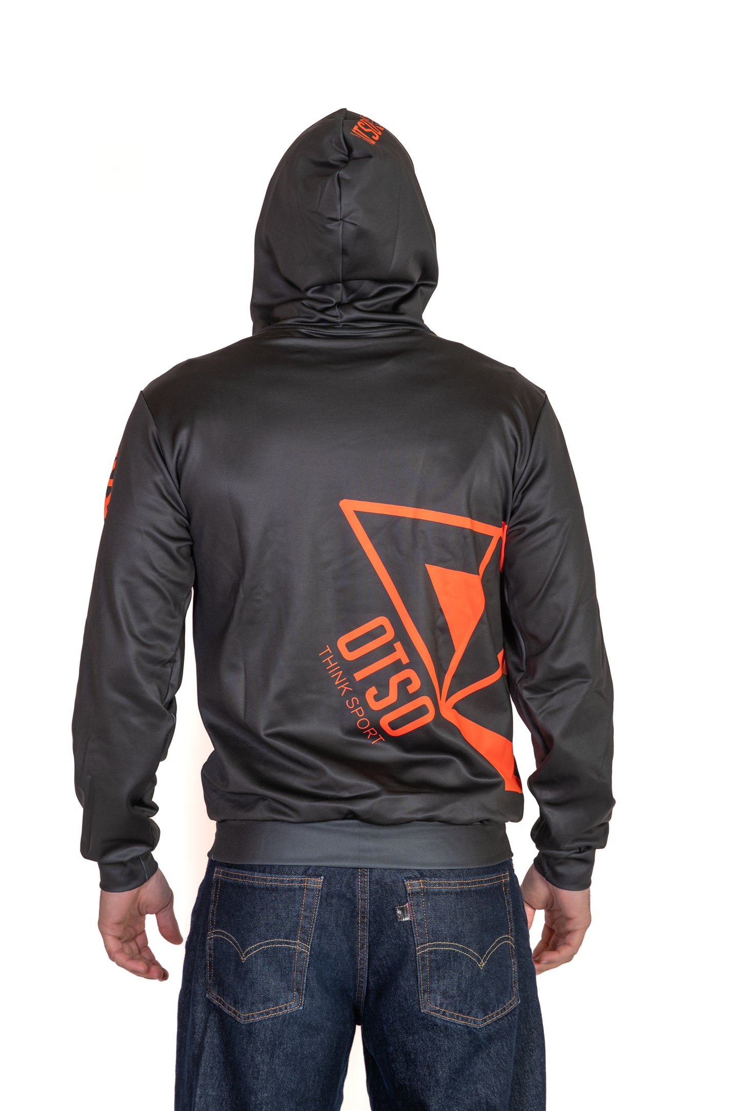 Felpa - Black & Fluo Orange Otso