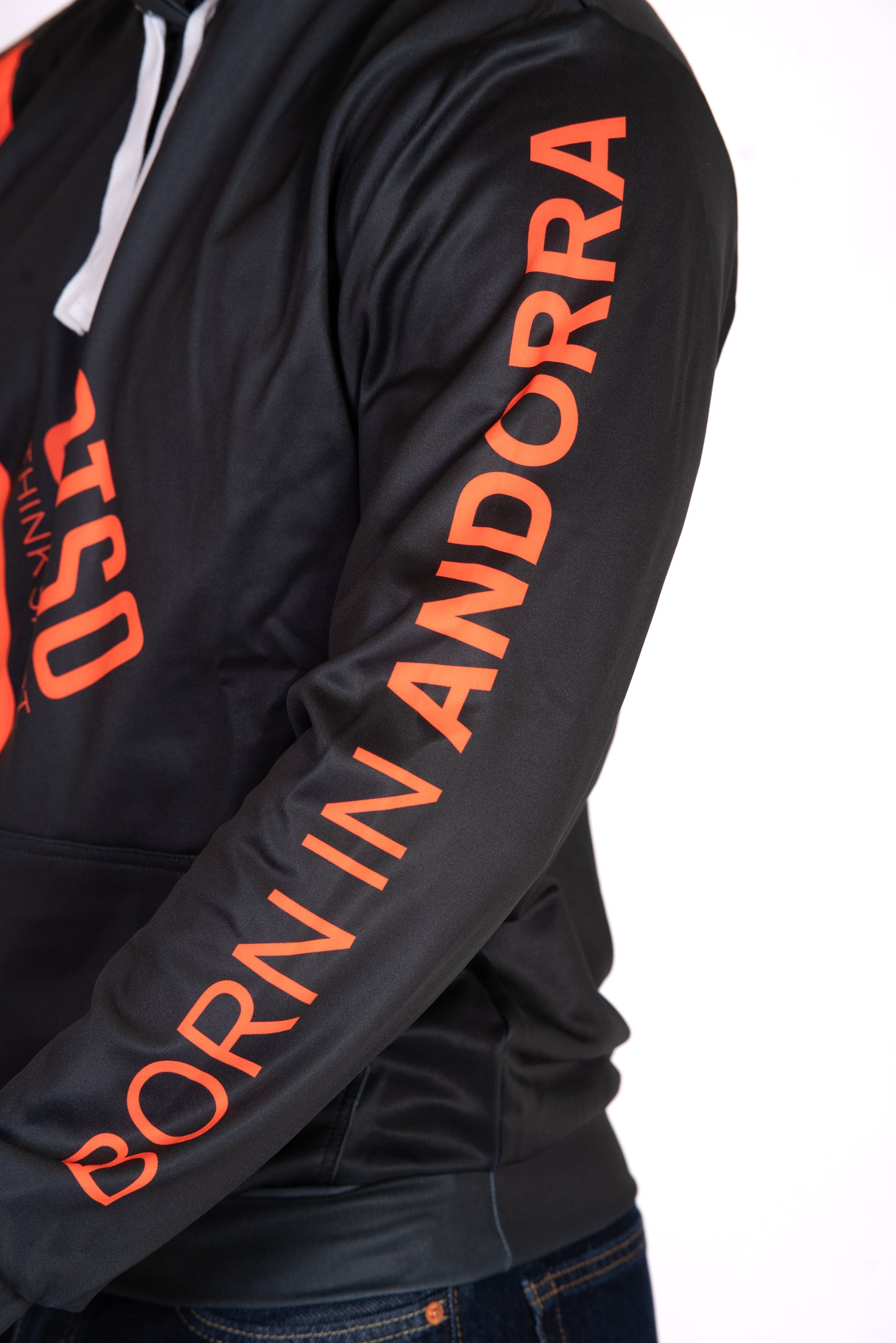 Felpa - Black & Fluo Orange Otso