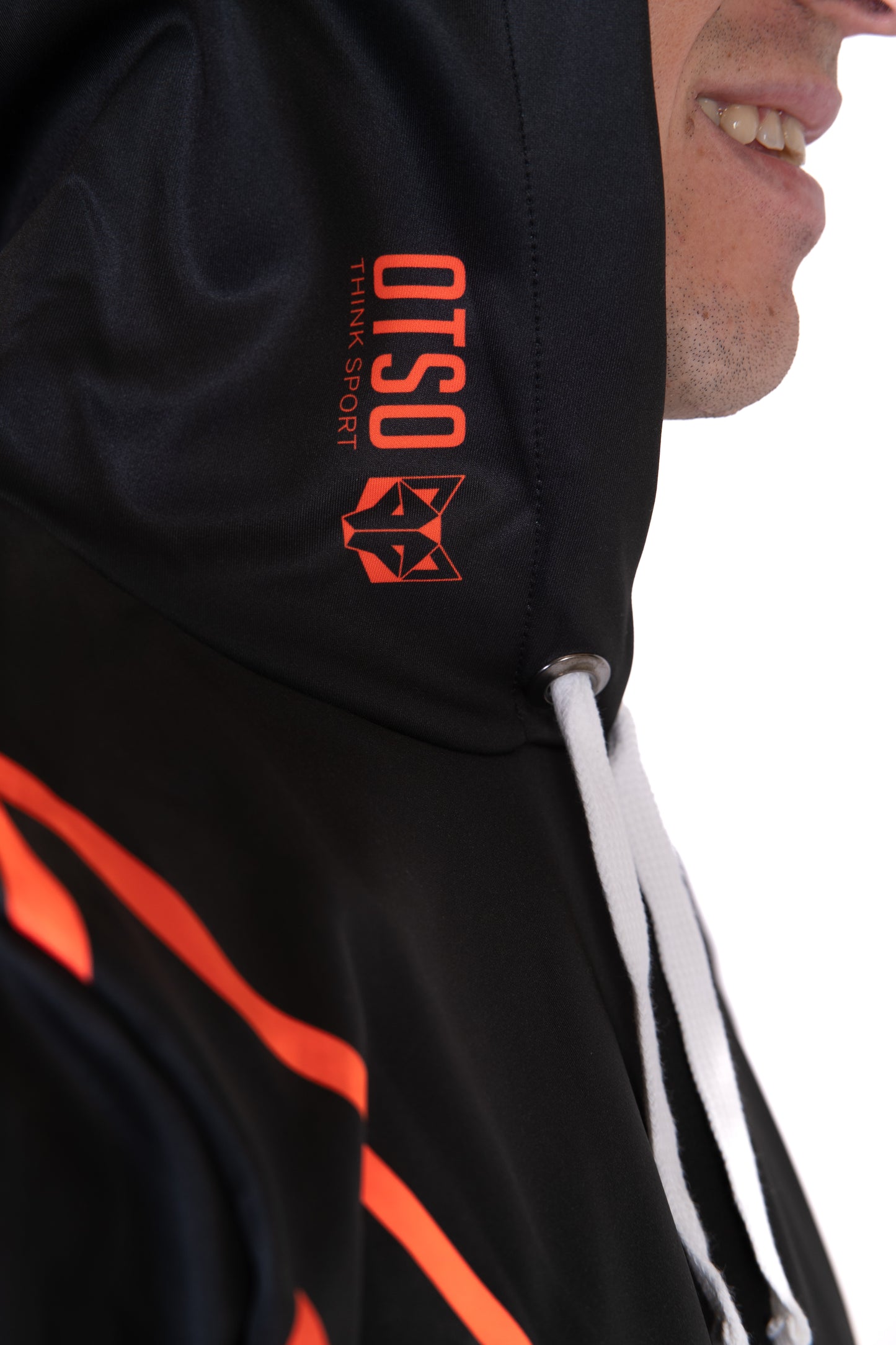 Felpa - Black & Fluo Orange Otso