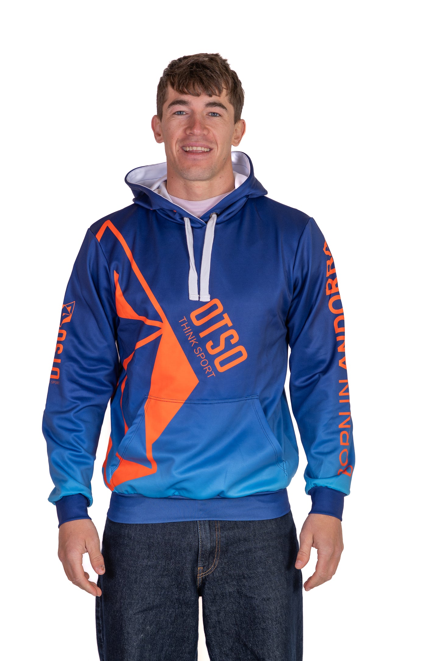 Sudadera - Navy Blue & Fluo Orange Otso
