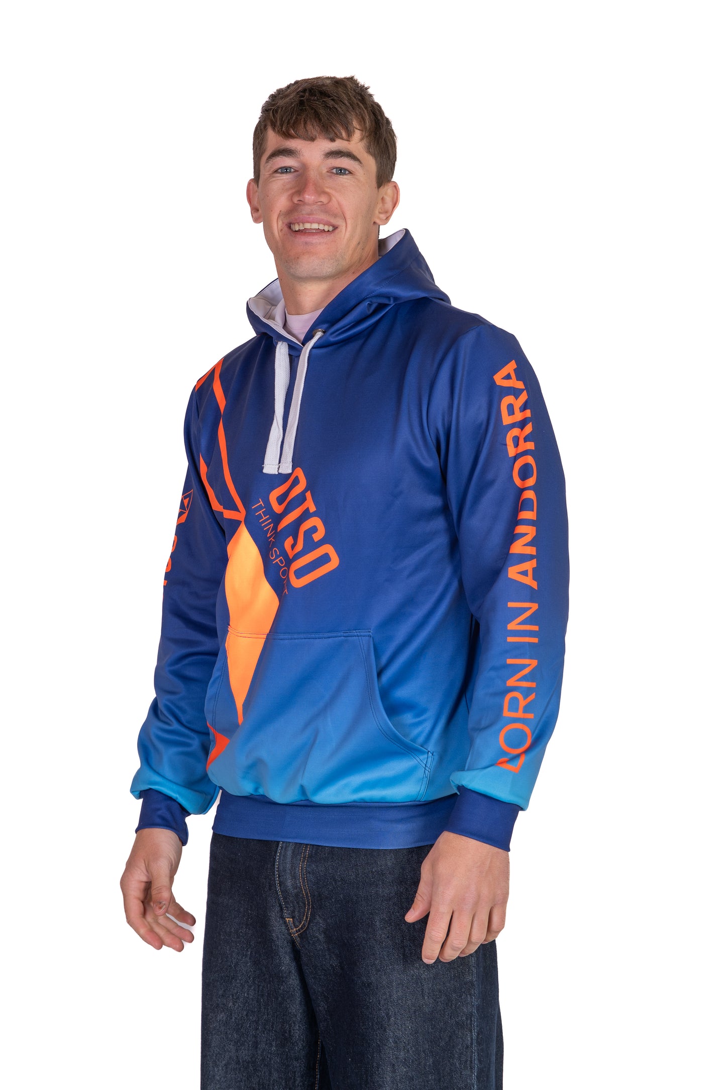 Sudadera - Navy Blue & Fluo Orange Otso