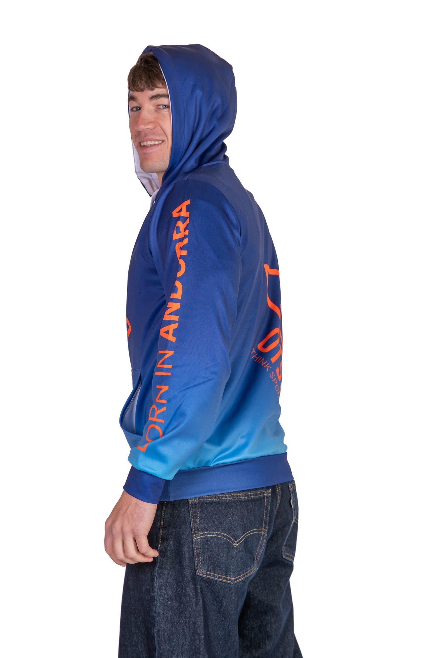 Sudadera - Navy Blue & Fluo Orange Otso
