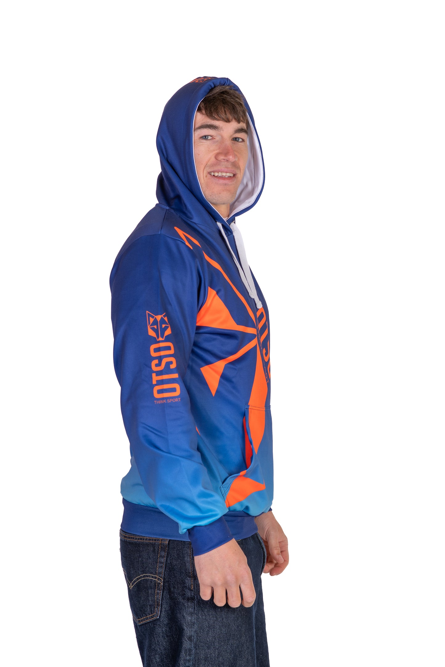 Sudadera - Navy Blue & Fluo Orange Otso