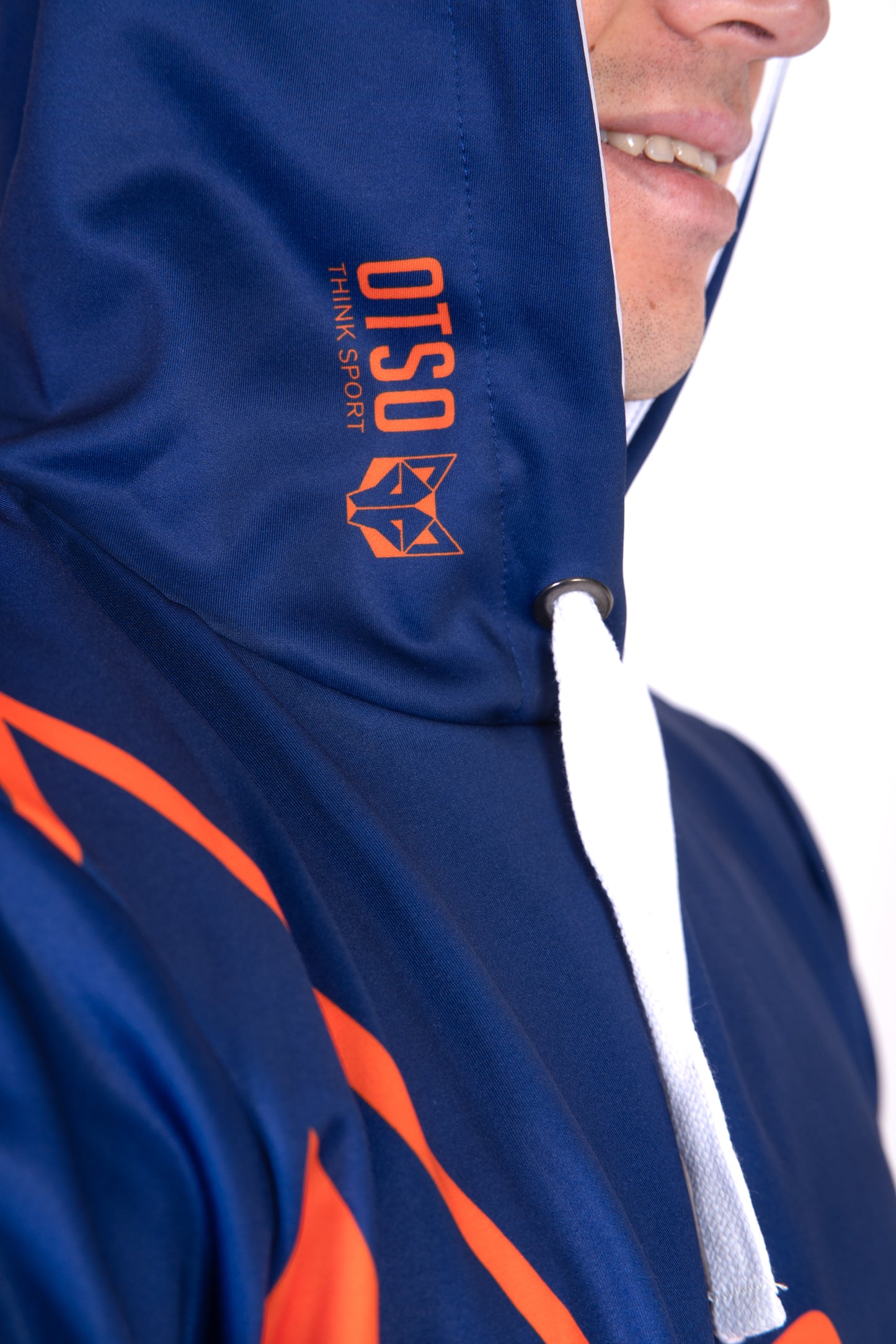 Sudadera - Navy Blue & Fluo Orange Otso
