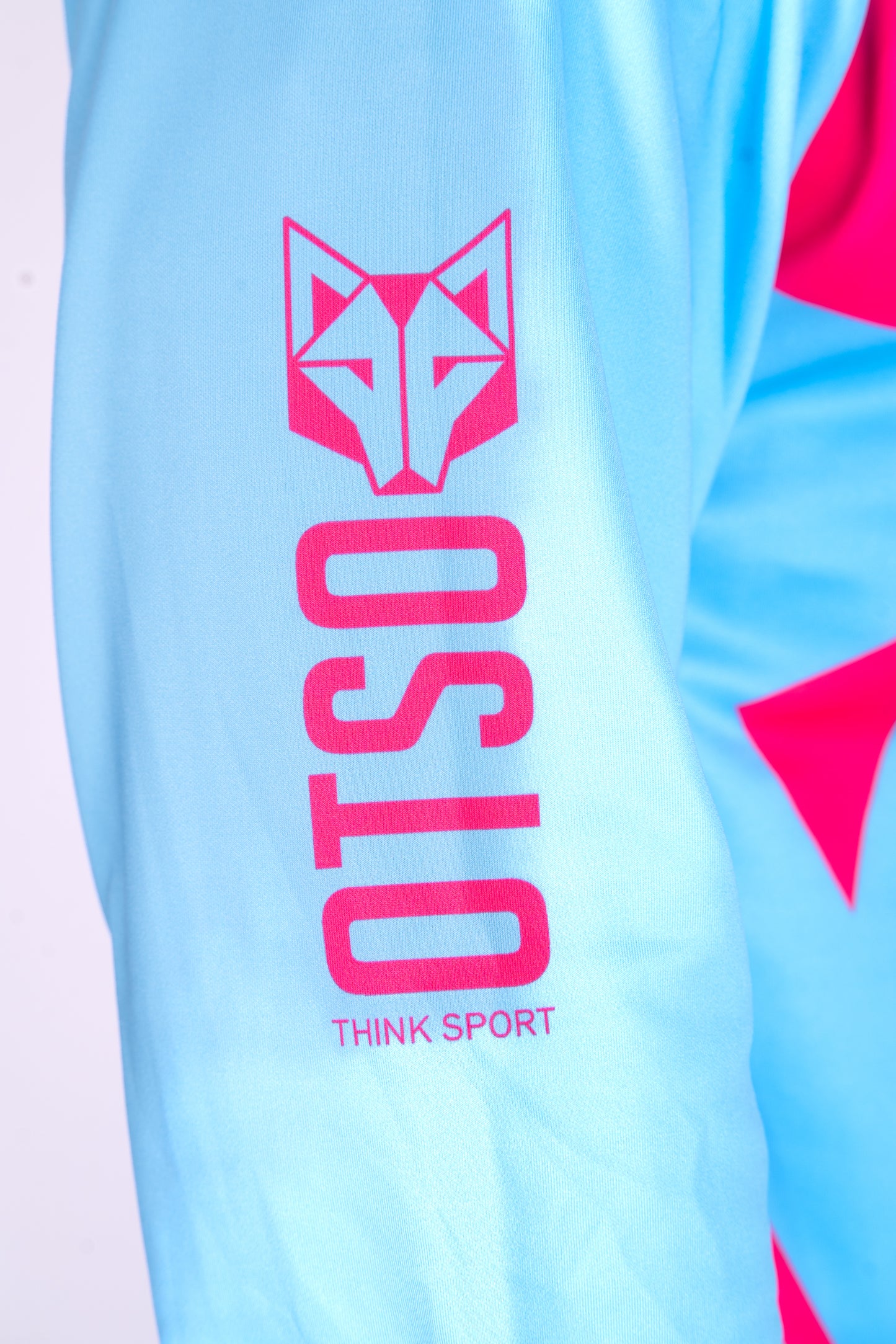 Hoodie - Light Blue & Pink