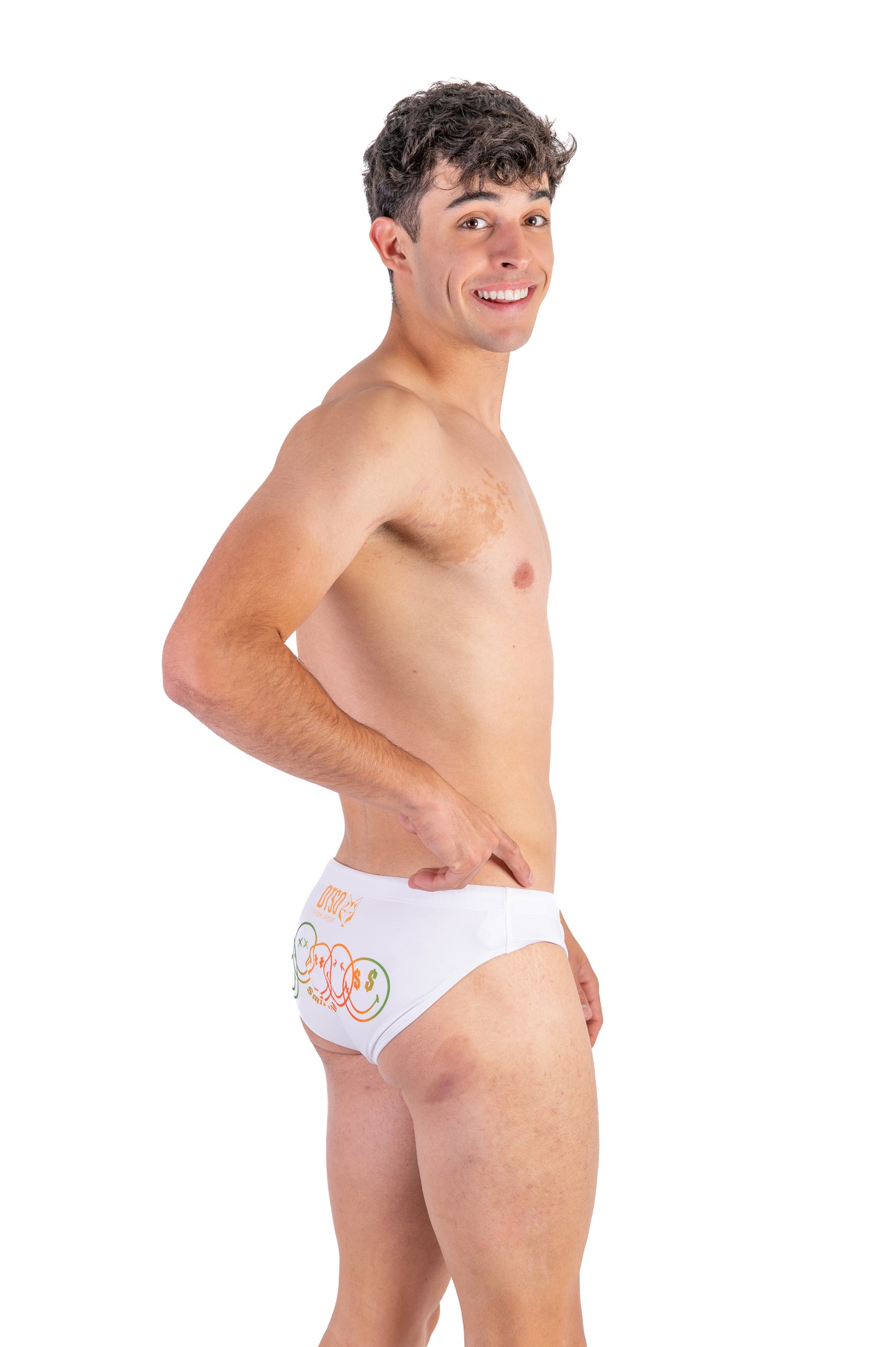 Men's brief swimsuit - S.W.Smiley World Believe