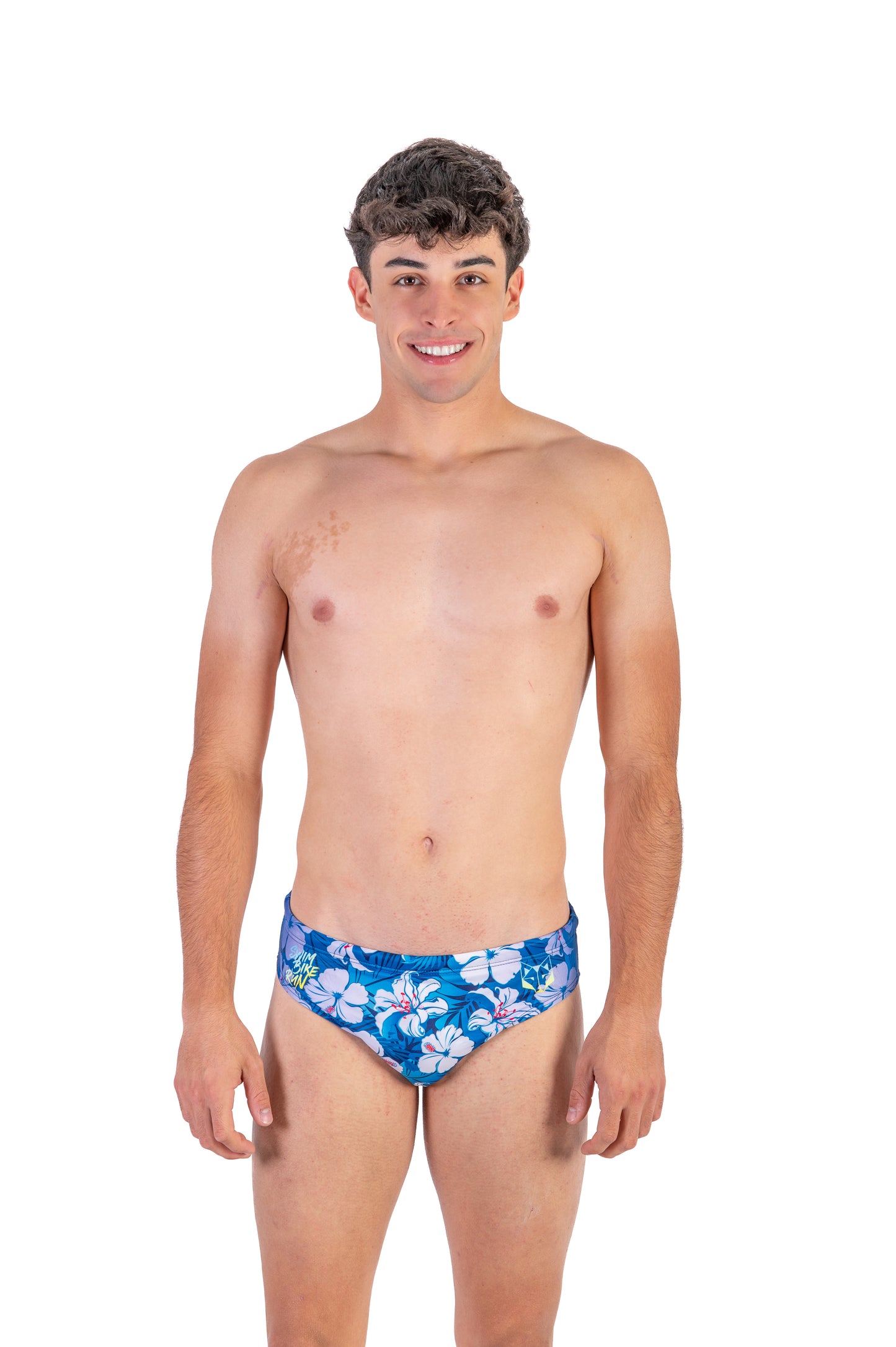 Bañador slip hombre - Swim Bike Run Flower