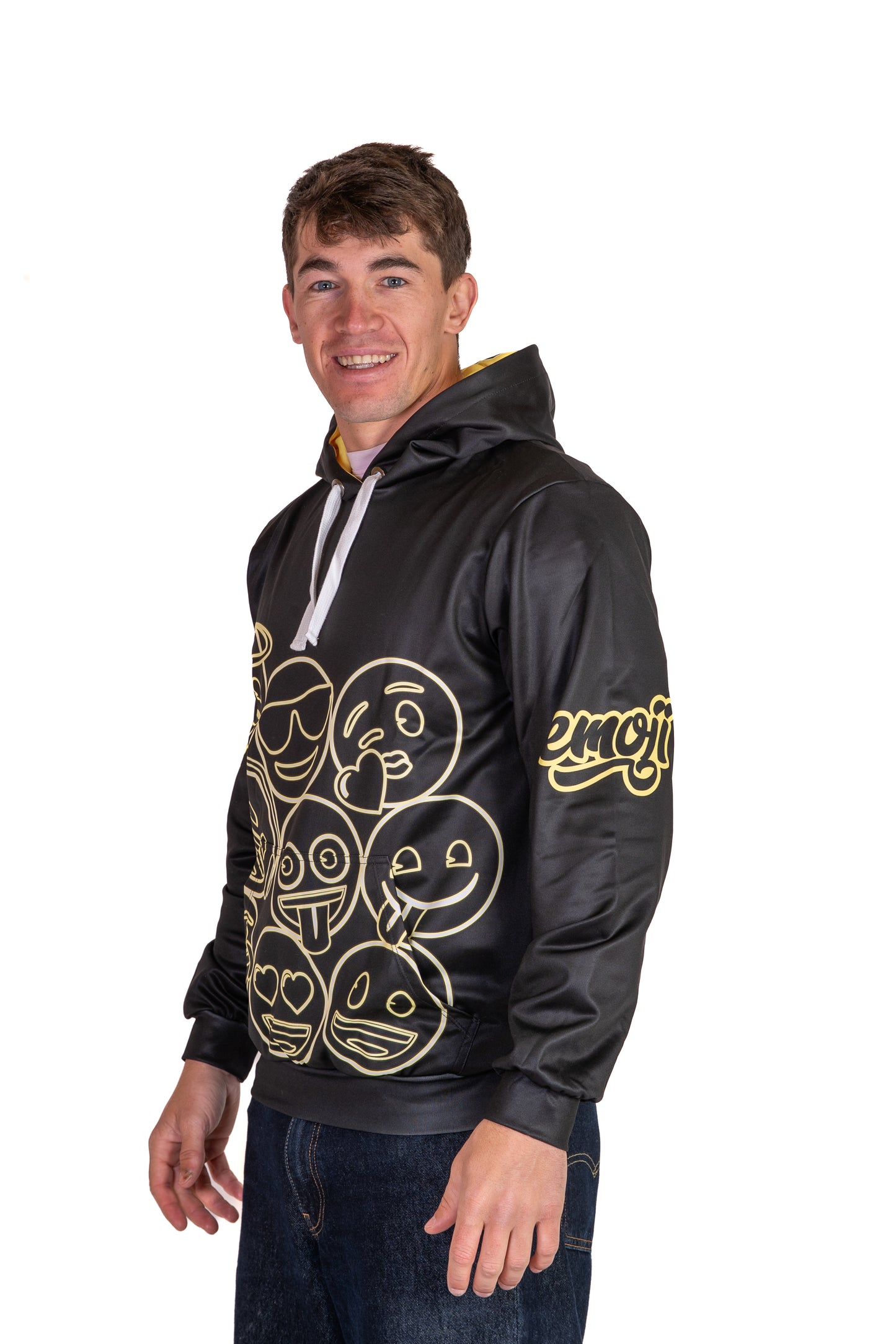 Sweat à capuche - Emoji Neon Faces