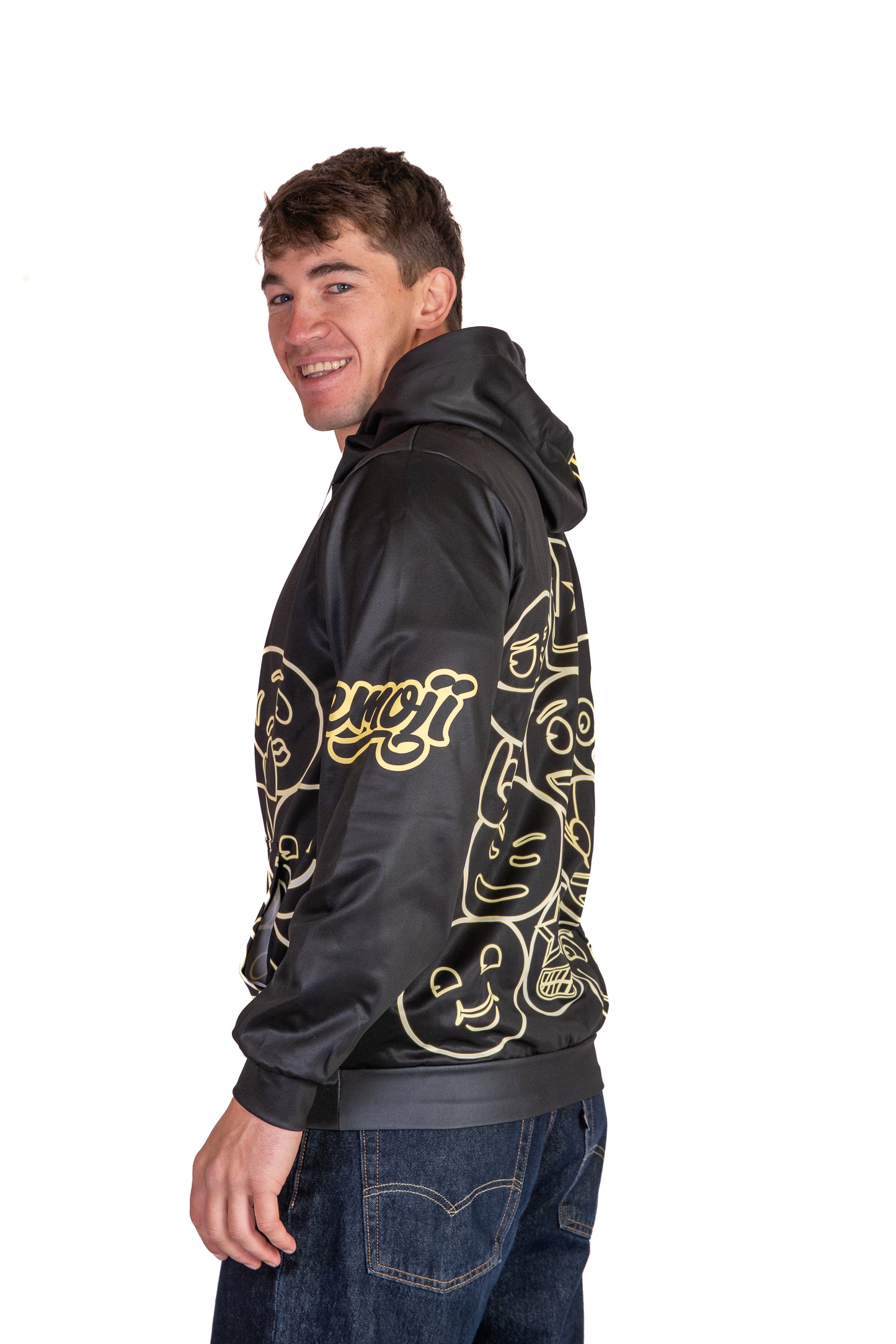 Sweat à capuche - Emoji Neon Faces