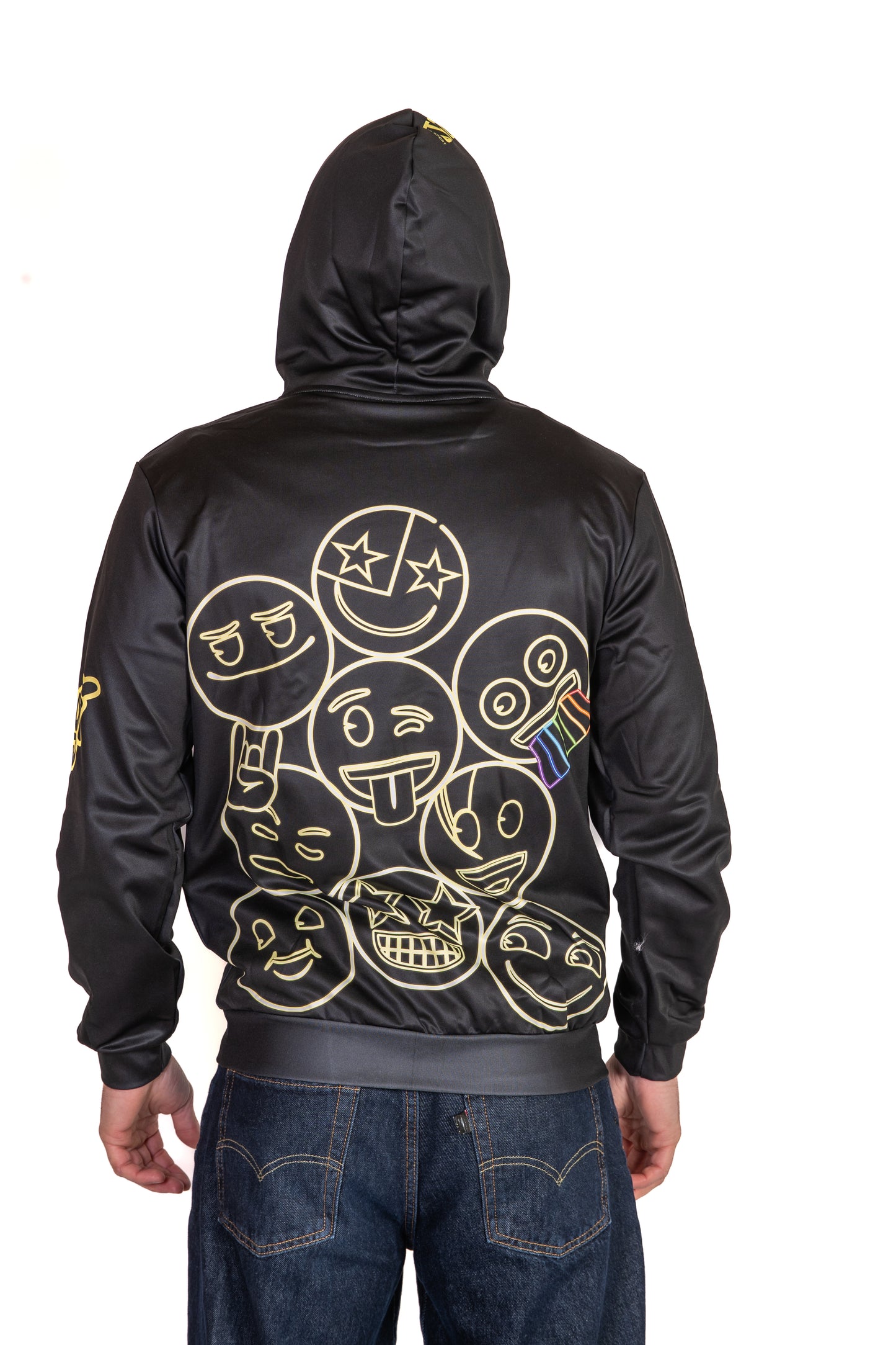 Sweat à capuche - Emoji Neon Faces