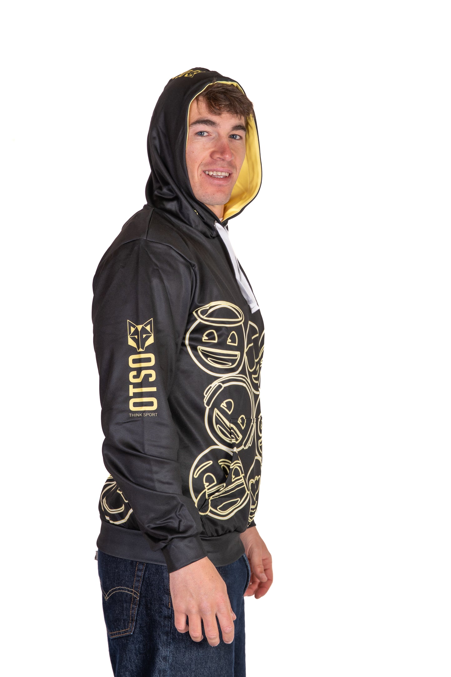 Sweat à capuche - Emoji Neon Faces