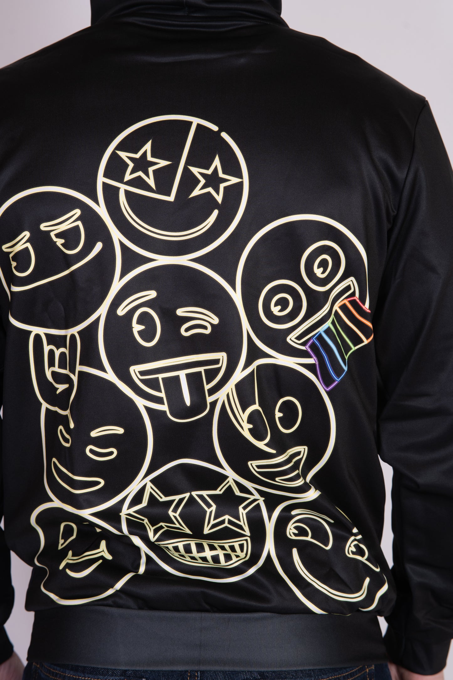 Sweat à capuche - Emoji Neon Faces