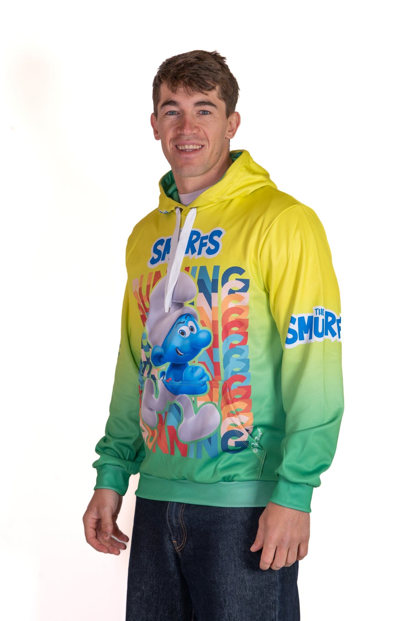 Hoodie - Smurf Running