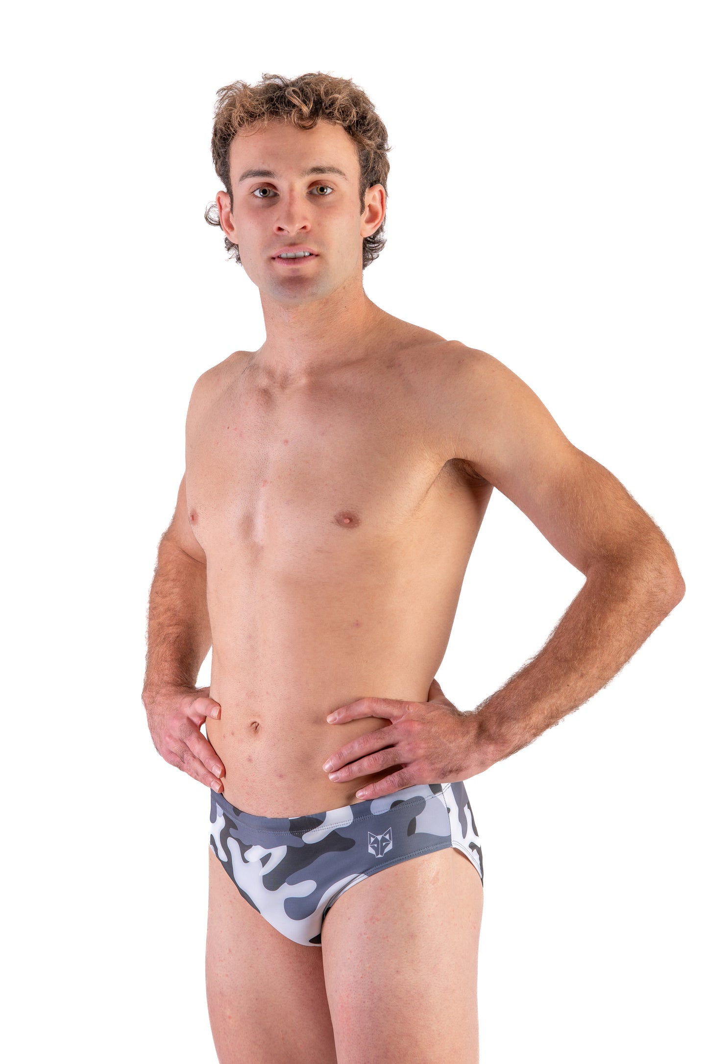 Costumi slip uomo - Grey Camo